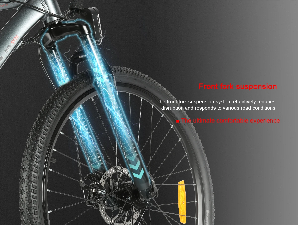 SAMEBIKE SY26II E-Bike Brushless Motor 36V13AH Lithium Battery Electric Bike 26Inch Tire Adult All Terrain Electric Bicycle
