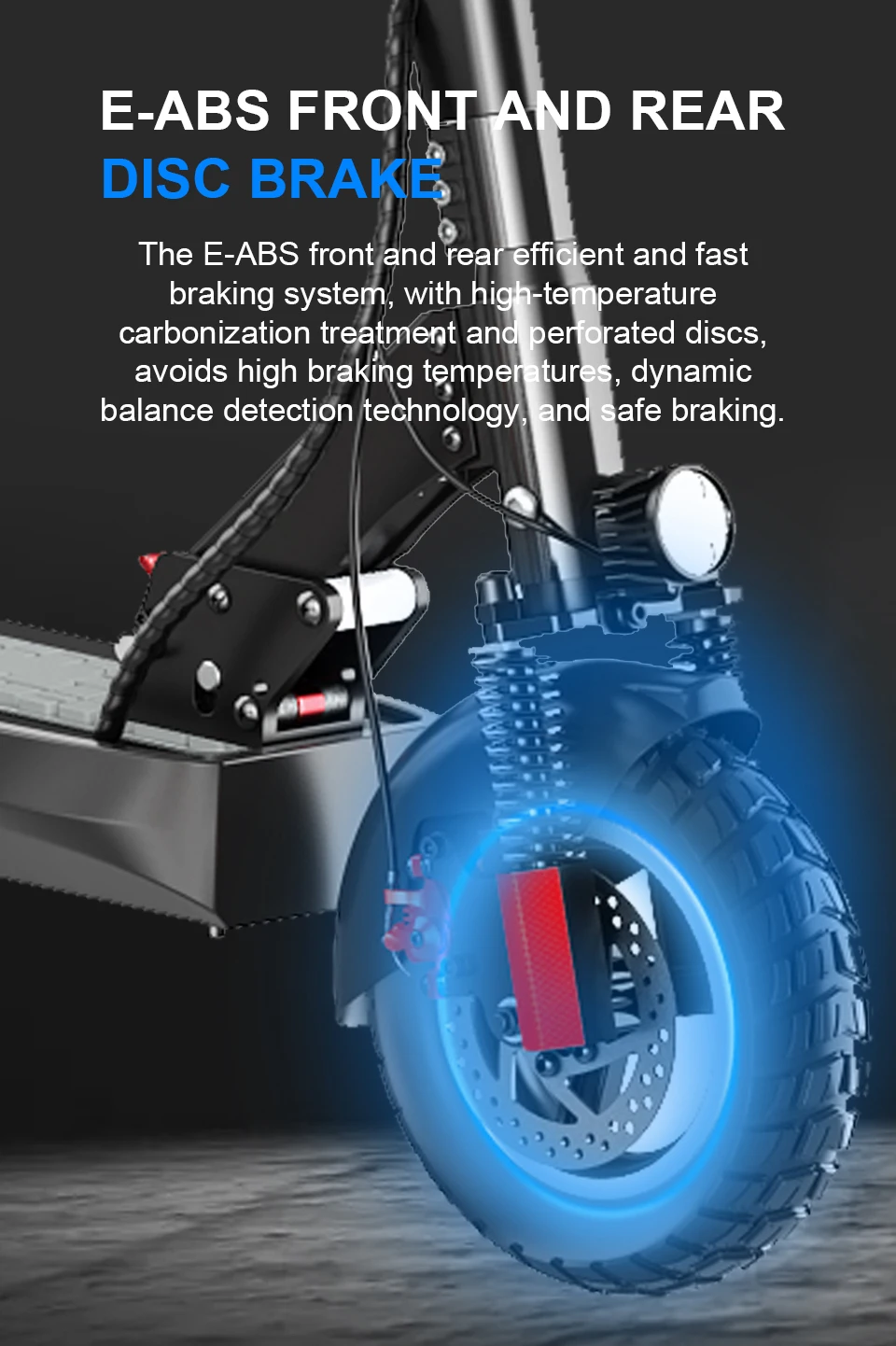 Electric Scooter with Seat, Off Road Tire, Kick Scooter, 45 km/h, 16Ah, 800W, 10in