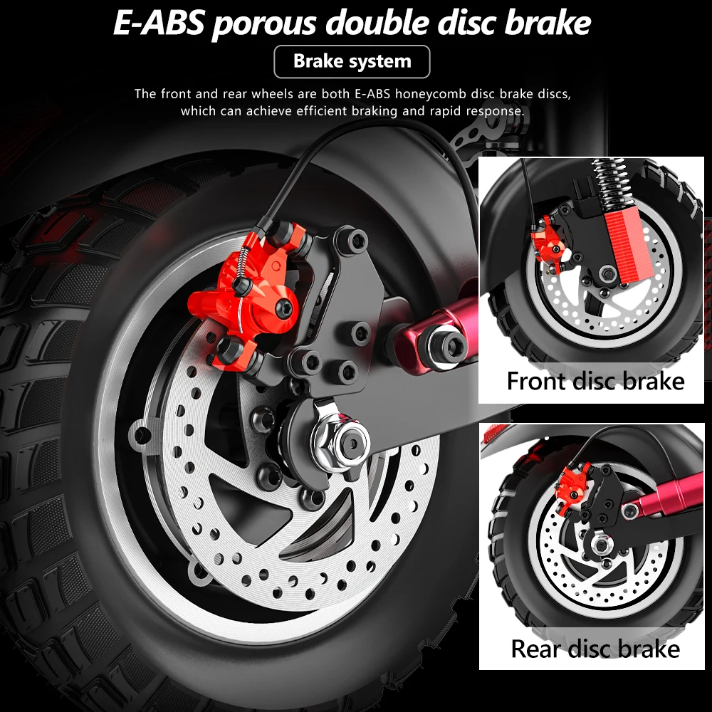 Electric Scooter with Seat, Off Road Tire, Kick Scooter, 45 km/h, 16Ah, 800W, 10in