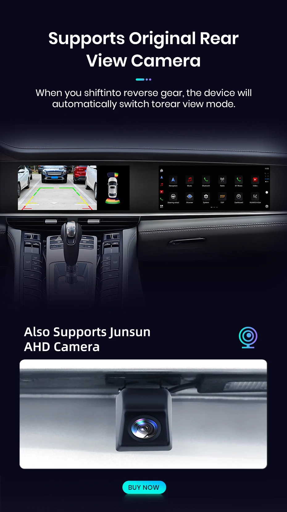 Junsun Qualcomm 665 Car Radio For Porsche Panamera 970 2011-2017 Dual screen Upgraded Interactive Carplay DTS Multimedia Player