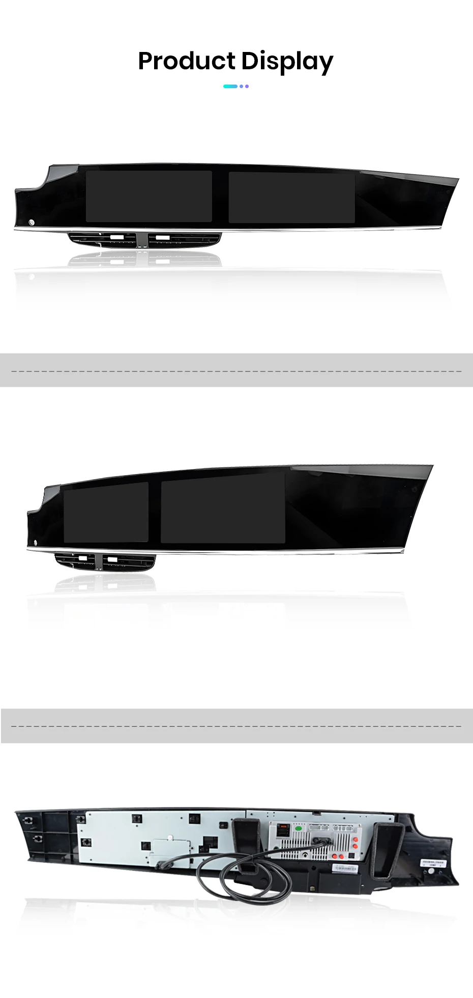 Junsun Qualcomm 665 Car Radio For Porsche Panamera 970 2011-2017 Dual screen Upgraded Interactive Carplay DTS Multimedia Player