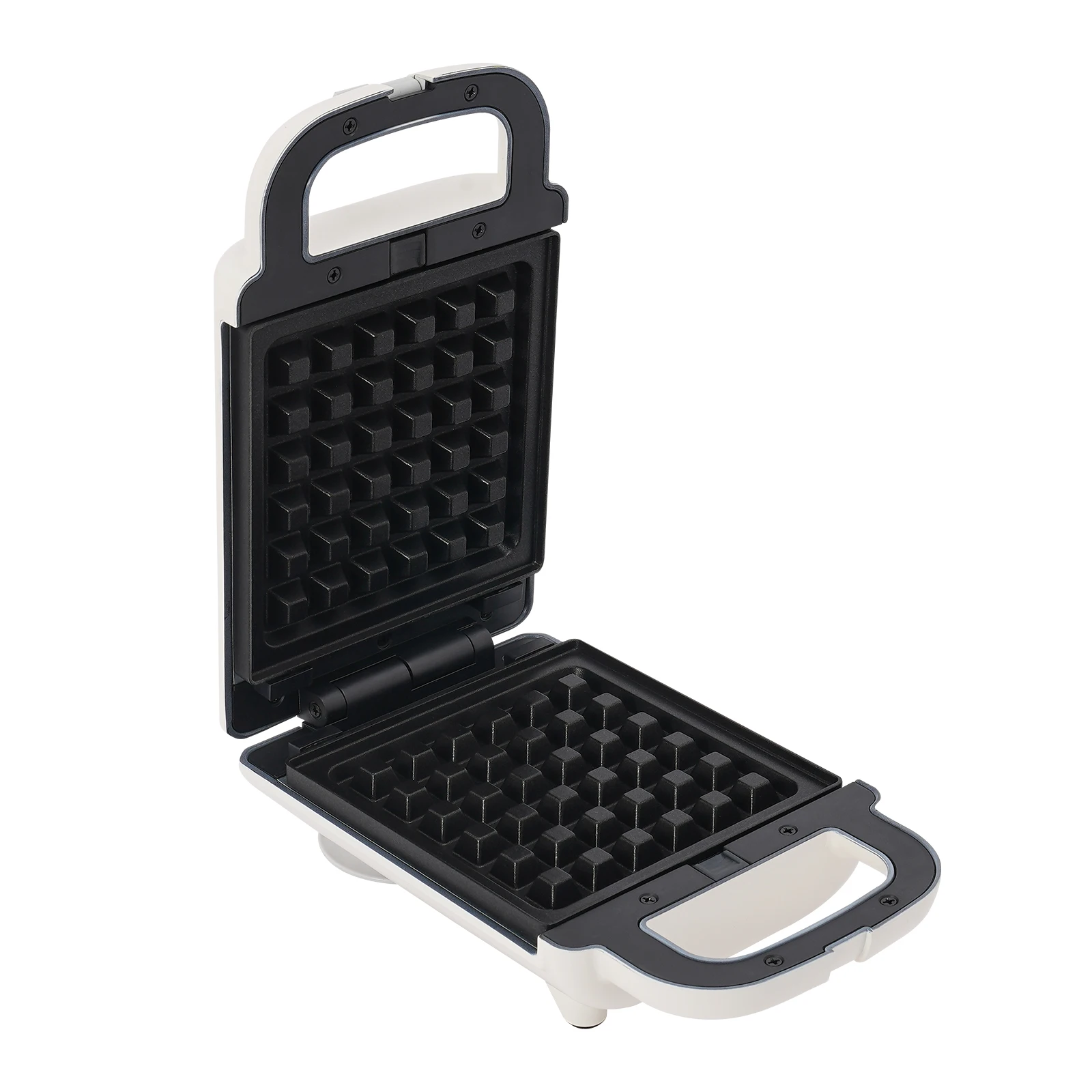 Electric Waffles Maker Sandwich Non-stick Skillet Waffle Baking Pan Double-side Heating Bread Roaster White for Home