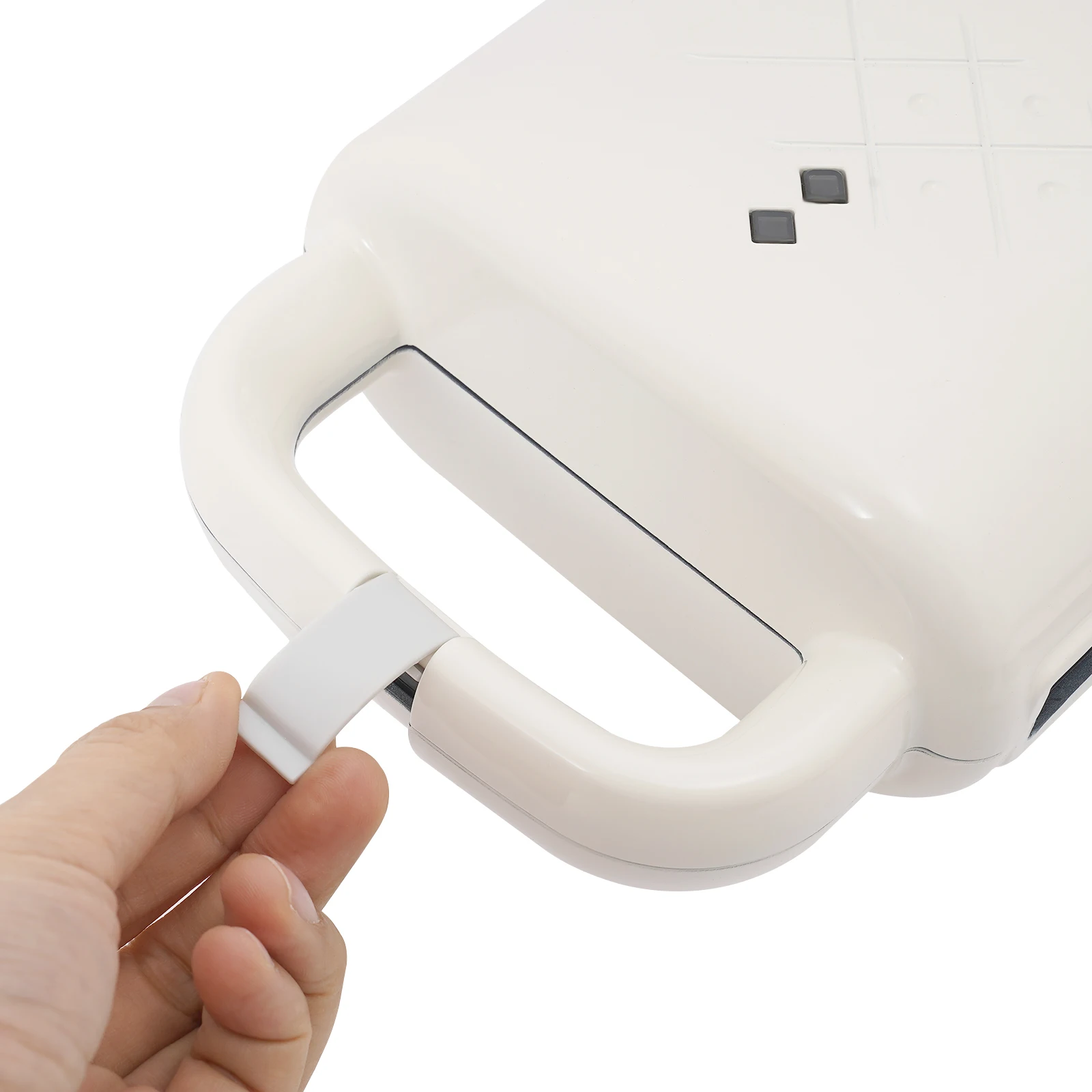 Electric Waffles Maker Sandwich Non-stick Skillet Waffle Baking Pan Double-side Heating Bread Roaster White for Home