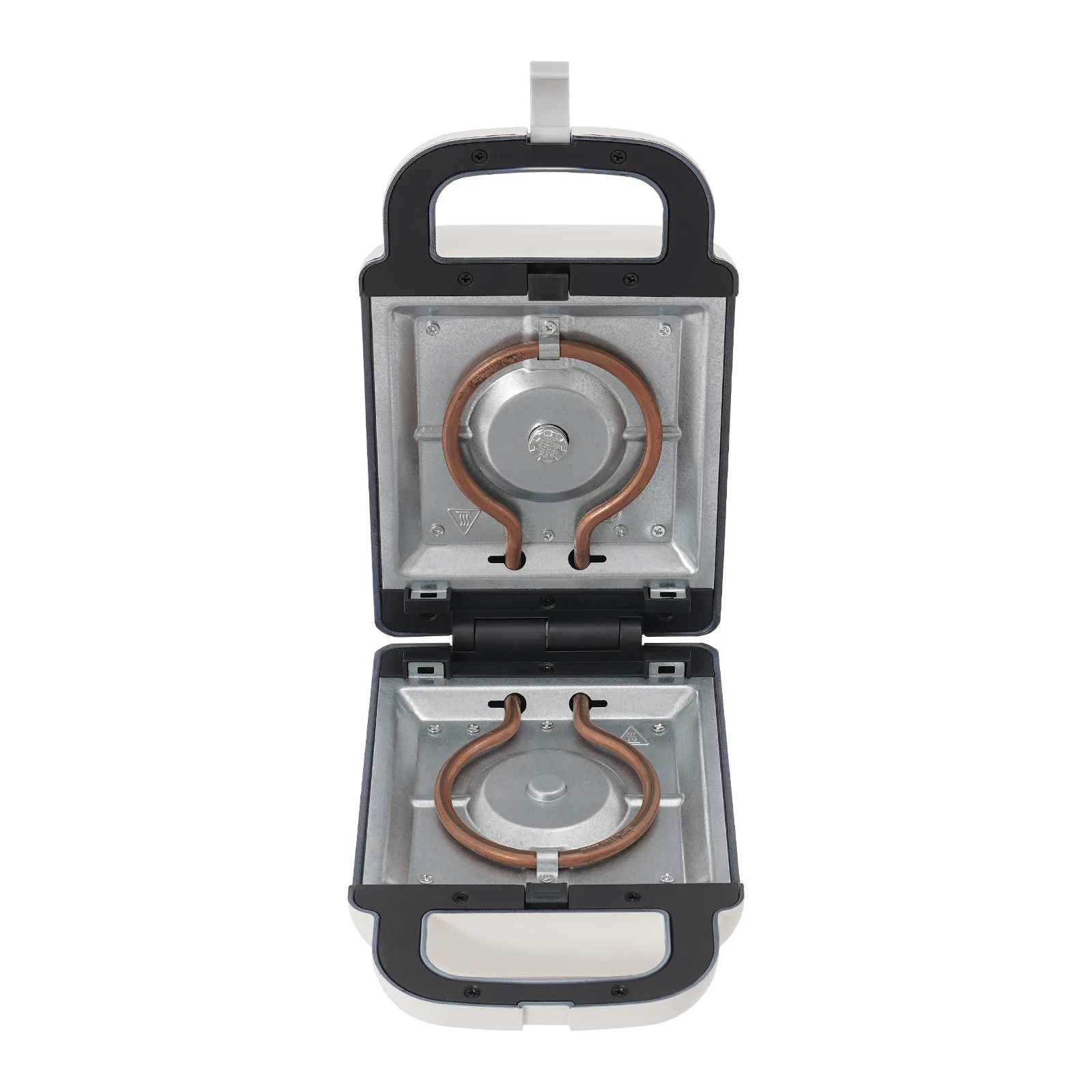 Electric Waffles Maker Sandwich Non-stick Skillet Waffle Baking Pan Double-side Heating Bread Roaster White for Home