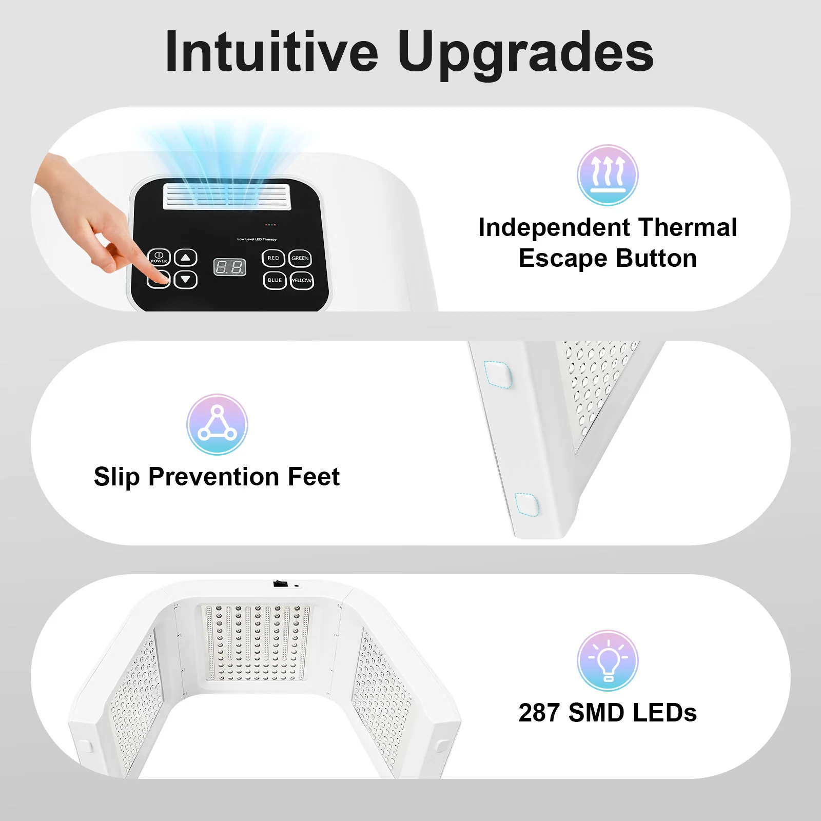 7 Colors Led Photon Machine Skin Facial Body Spa Device Beauty Mask Whitening Anti-Aging Soothing Repair