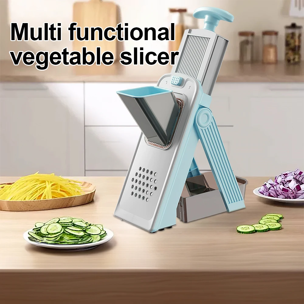 Multifunctional Vertical Vegetable Cutter Stainless Steel Vegetable Onion Carrot Slicer Shredder Cutter Household Food Tool