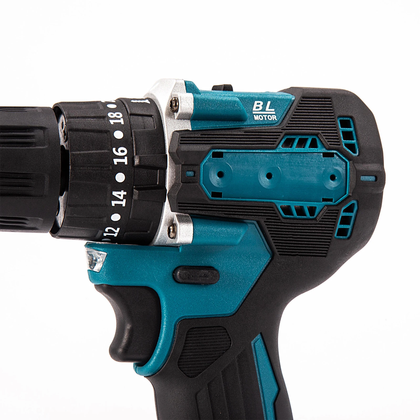 Brushless Electric Impact Drill 40Nm 2200RPM Cordless Screwdriver Power Tool Compatible with Makita 18V Battery With Impact Mode