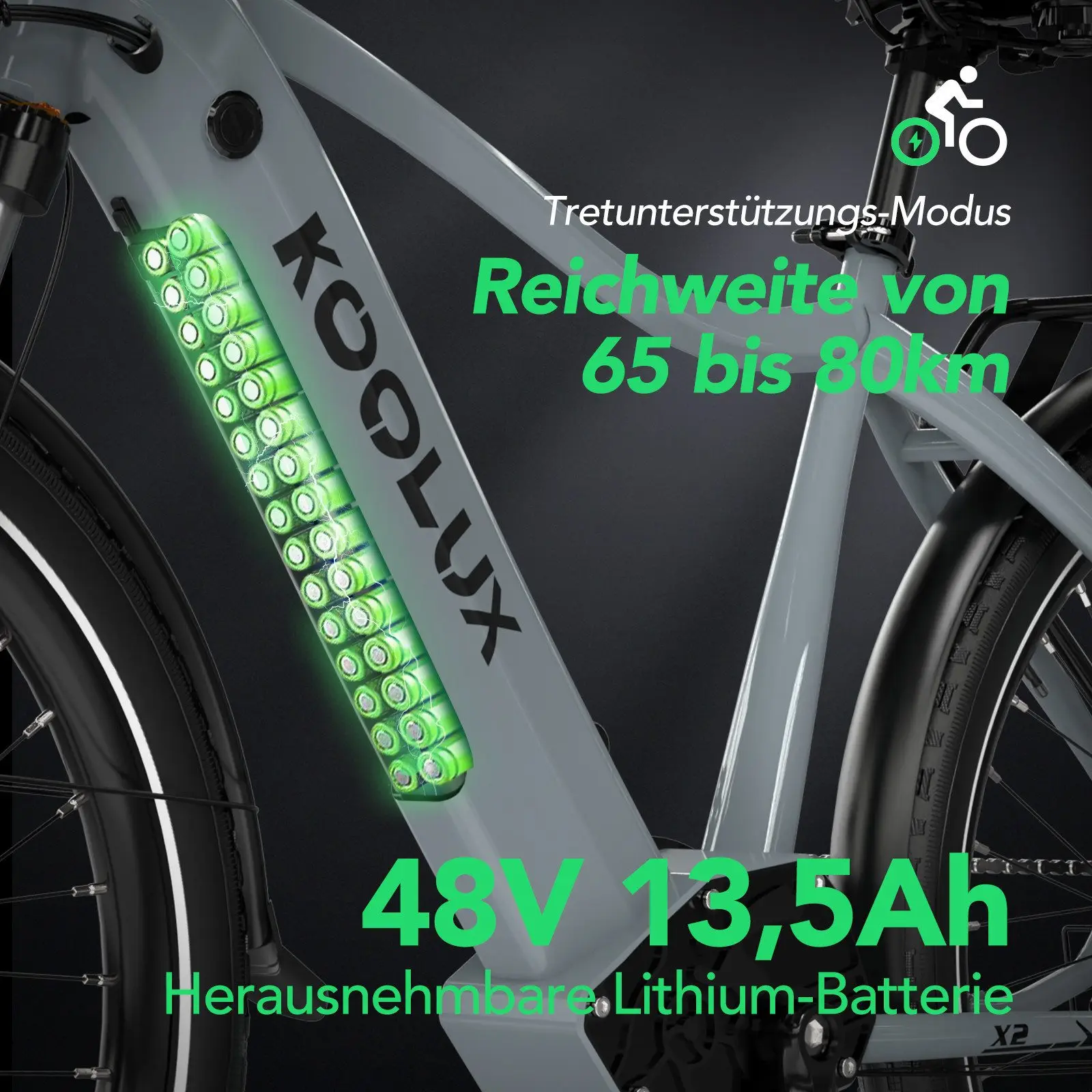 KOOLUX X3 electric bicycle 48V 13.6ah high power 26 inch electric mountain bike