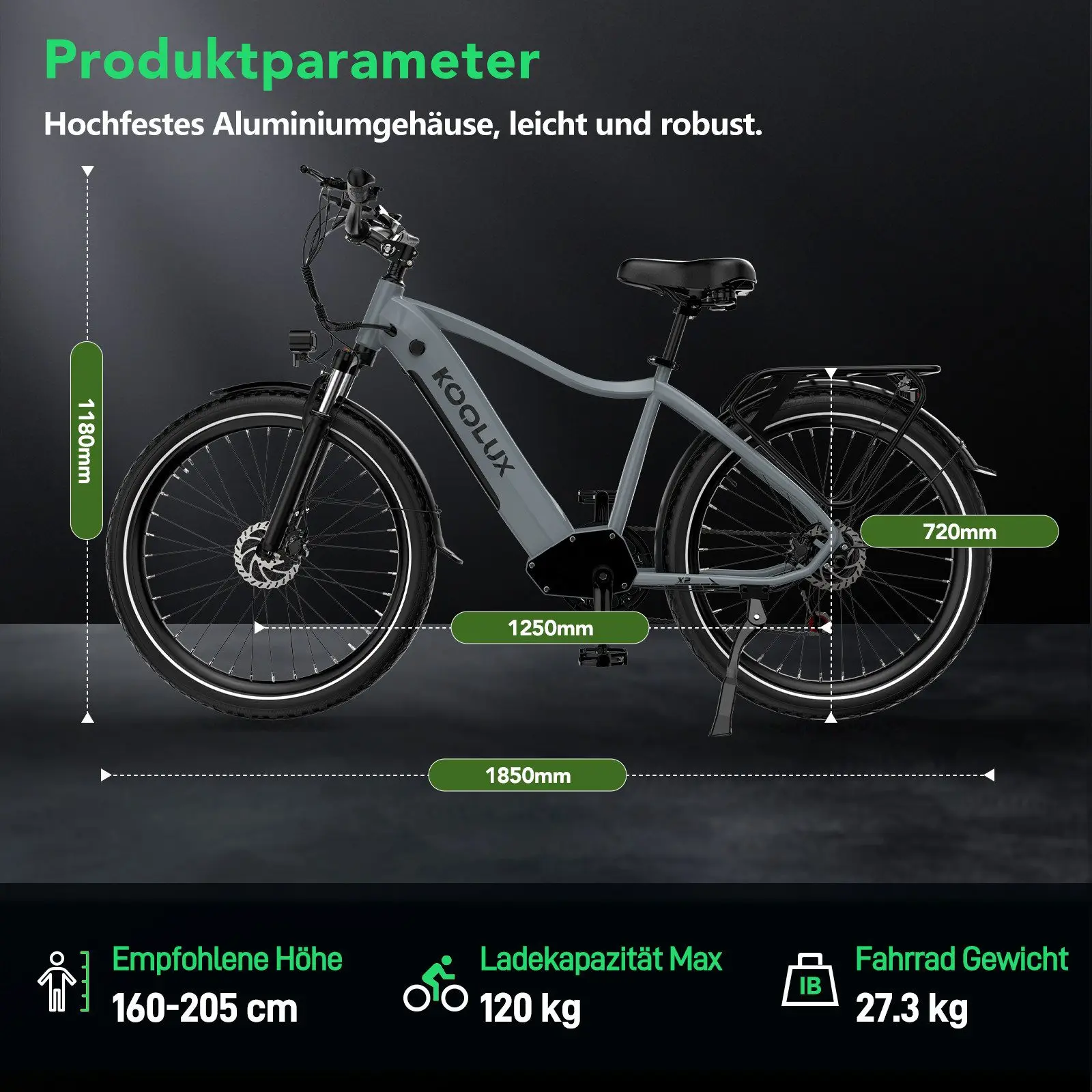 KOOLUX X3 electric bicycle 48V 13.6ah high power 26 inch electric mountain bike
