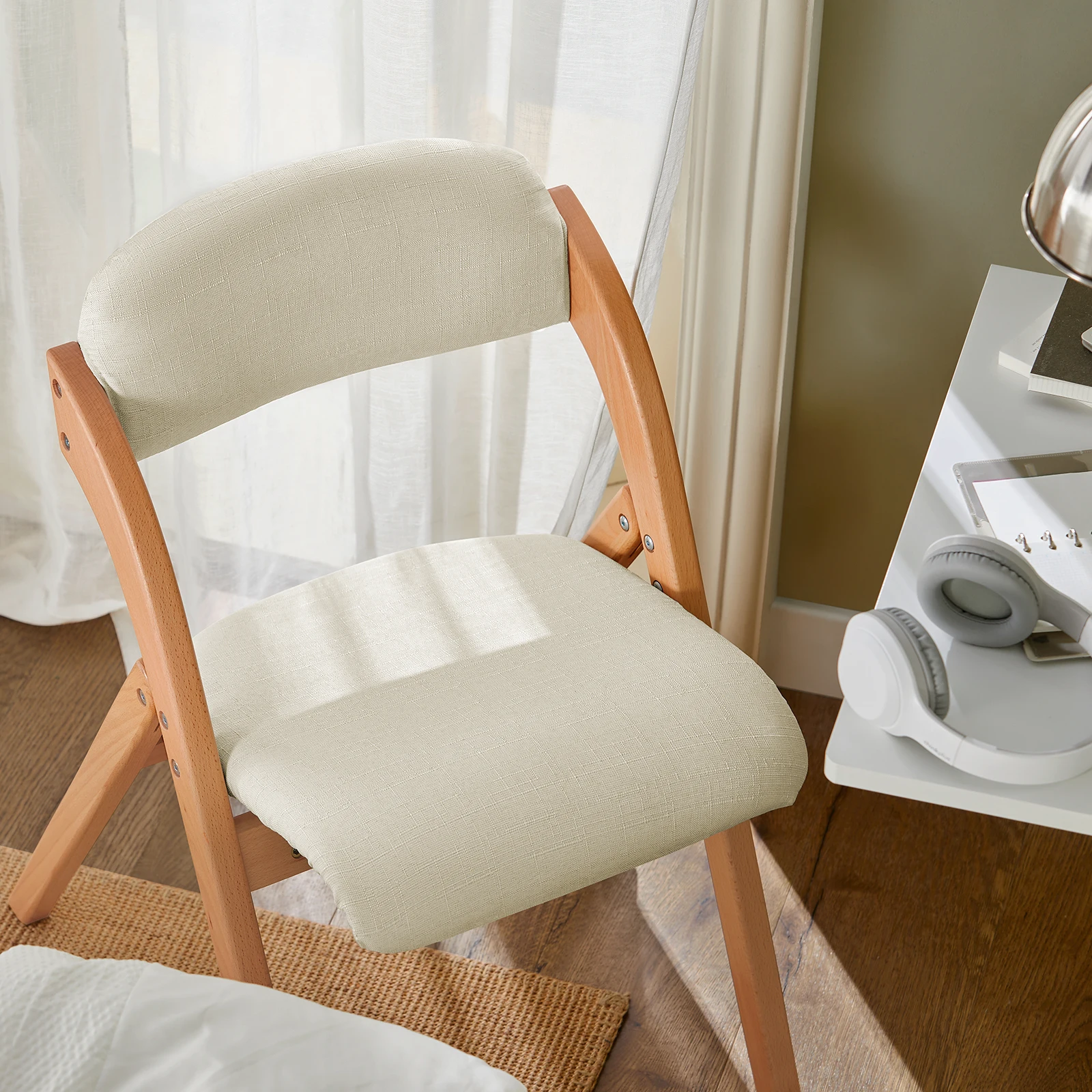 Sobuy Fst92 Folding Chairs Kitchen Chairs with Padded Seat and Backrest Seating Group Guest Chairs