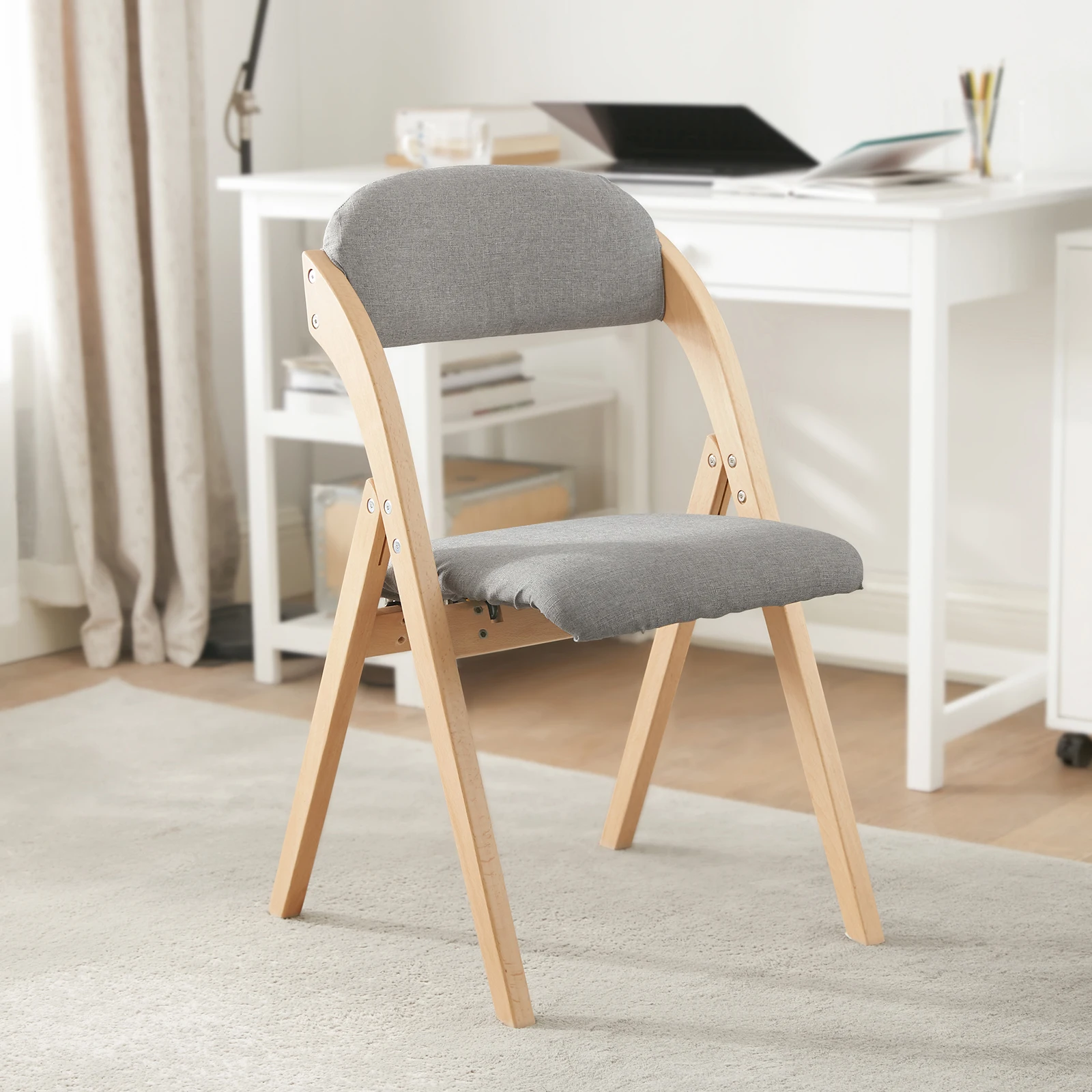 Sobuy Fst92 Folding Chairs Kitchen Chairs with Padded Seat and Backrest Seating Group Guest Chairs
