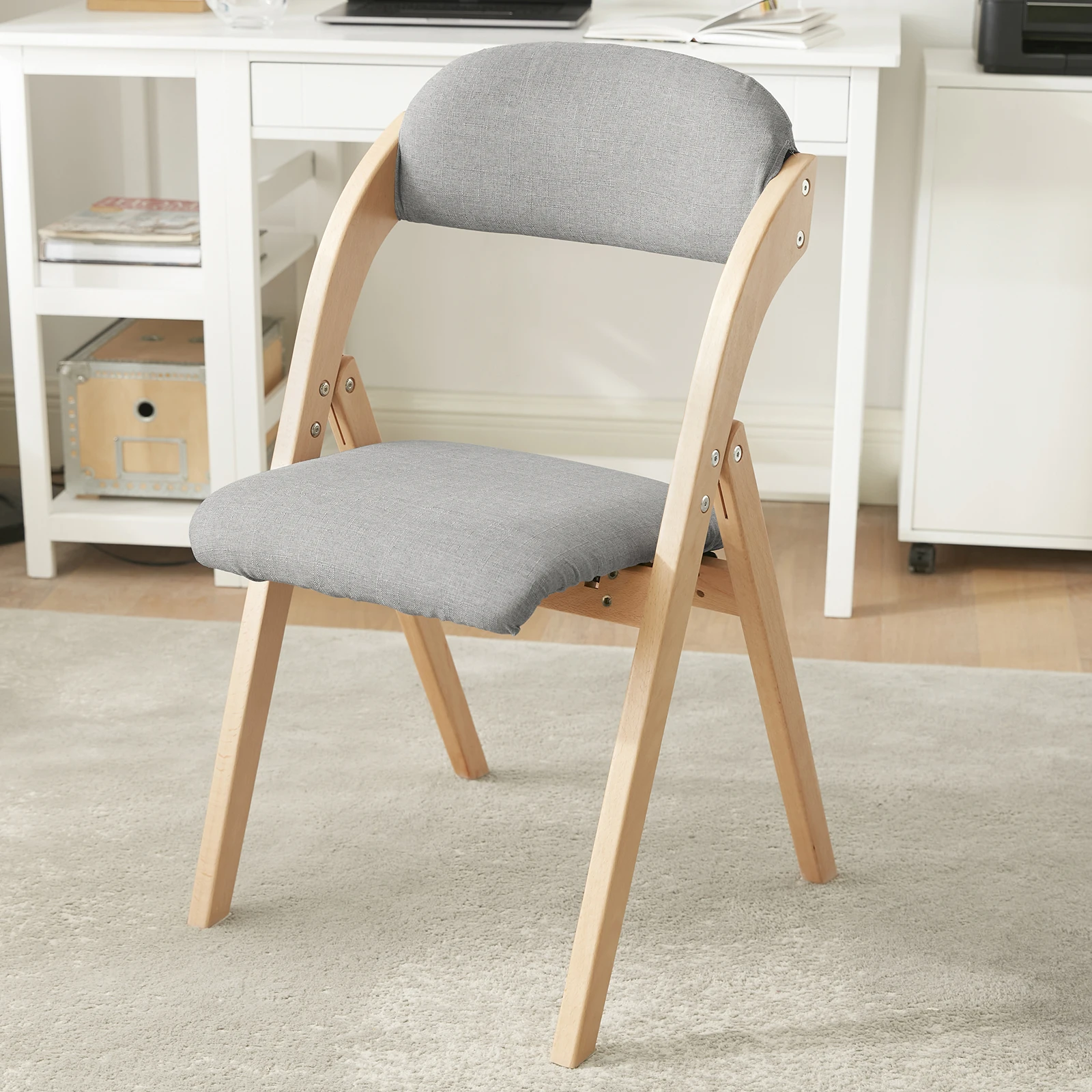 Sobuy Fst92 Folding Chairs Kitchen Chairs with Padded Seat and Backrest Seating Group Guest Chairs