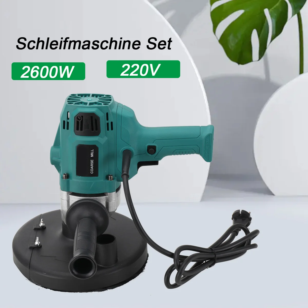 Concrete Grinder Cement Block Grinder Wall Planer Multi-Function Rough Grinder Polishing Machine High-Power Concrete Grinding