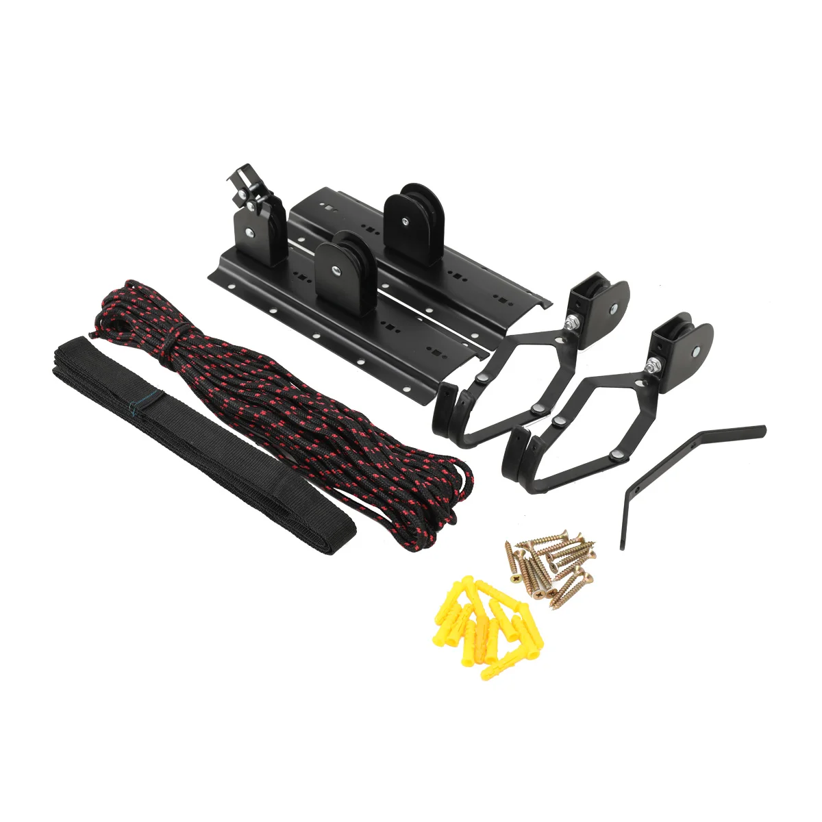 60KG Ceiling Mounted Cycle Bicycle Lift Holder Bike Lift Ceiling Hoist Wall Mount Rack Bike Hooks Hanging Pulley System