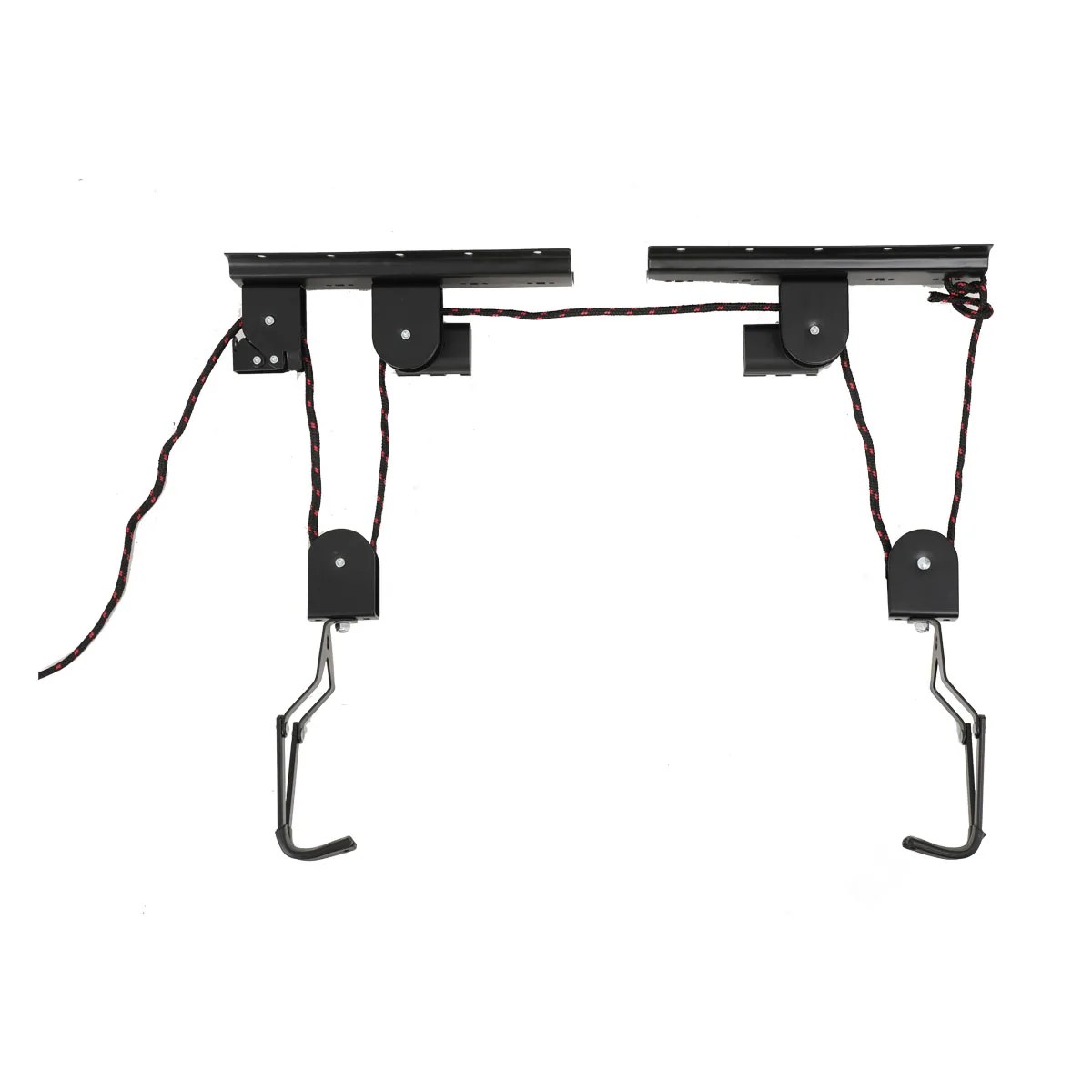 60KG Ceiling Mounted Cycle Bicycle Lift Holder Bike Lift Ceiling Hoist Wall Mount Rack Bike Hooks Hanging Pulley System