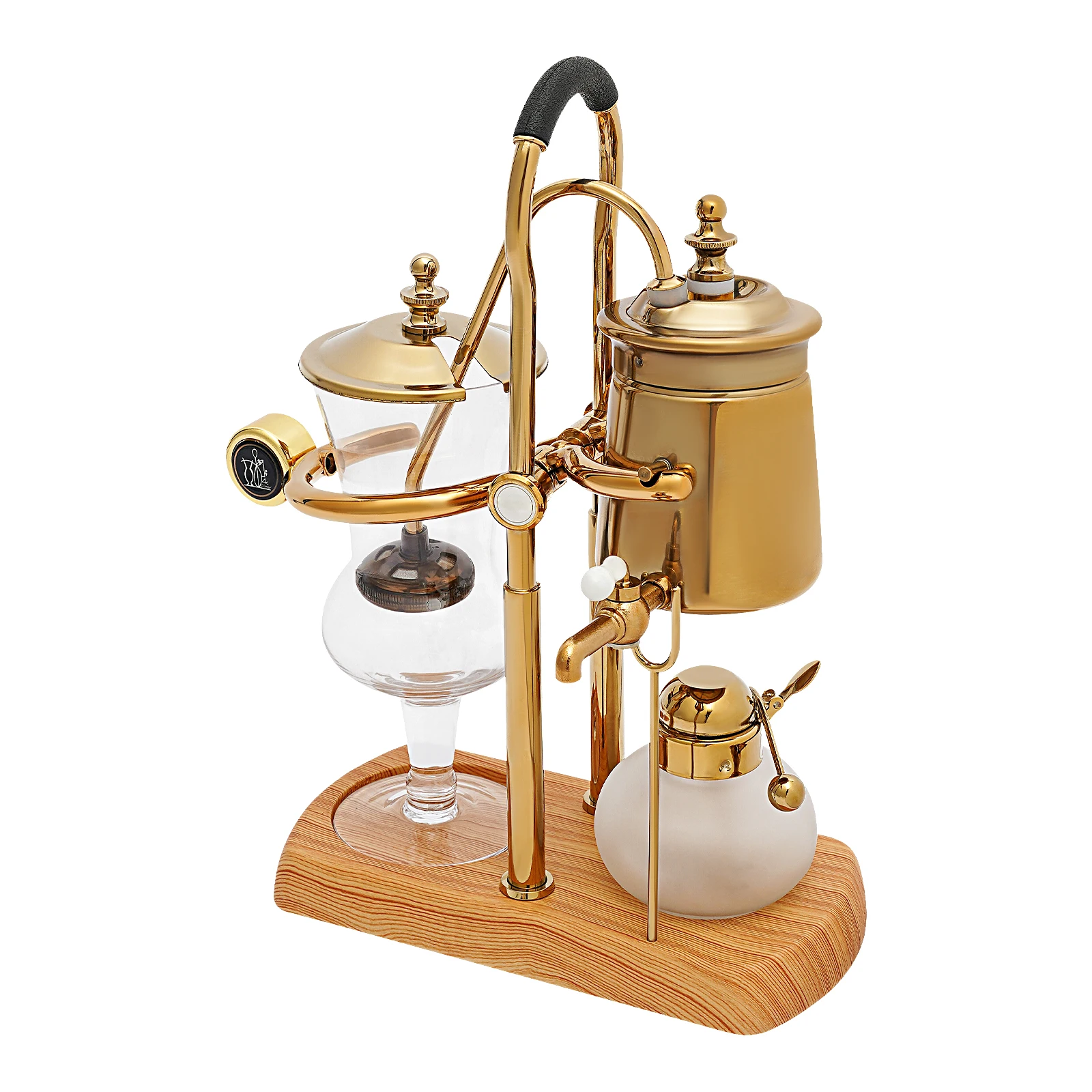 400ml Belgium Royal Family Balance Syphon Unique Gravity Vintage Coffee Maker Vacuum Brewing System Luxury Set Gold