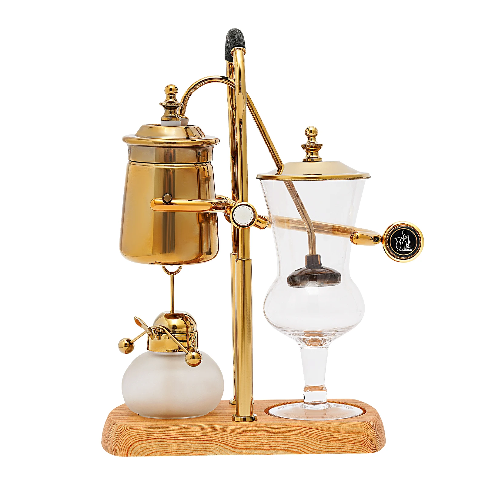 400ml Belgium Royal Family Balance Syphon Unique Gravity Vintage Coffee Maker Vacuum Brewing System Luxury Set Gold