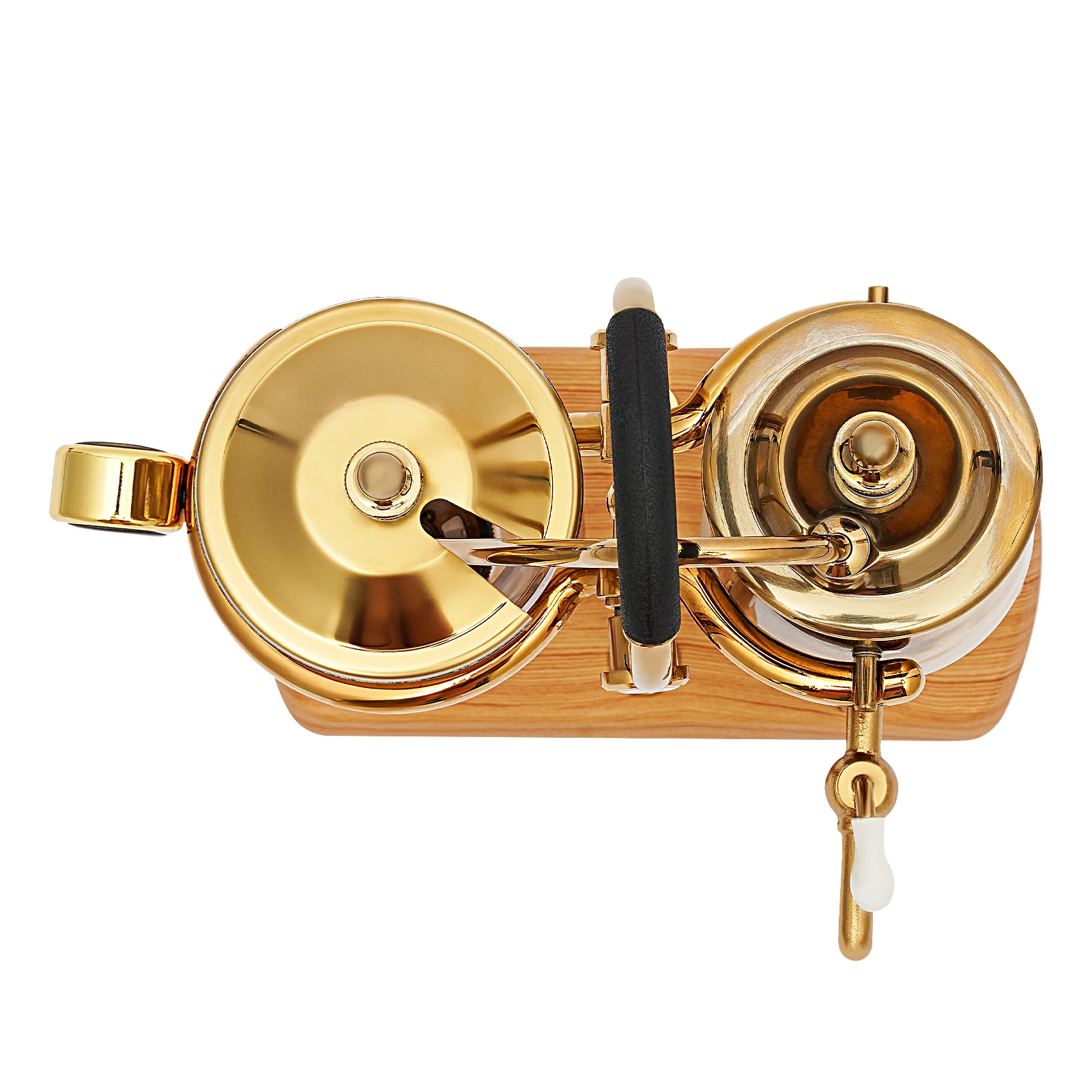 400ml Belgium Royal Family Balance Syphon Unique Gravity Vintage Coffee Maker Vacuum Brewing System Luxury Set Gold