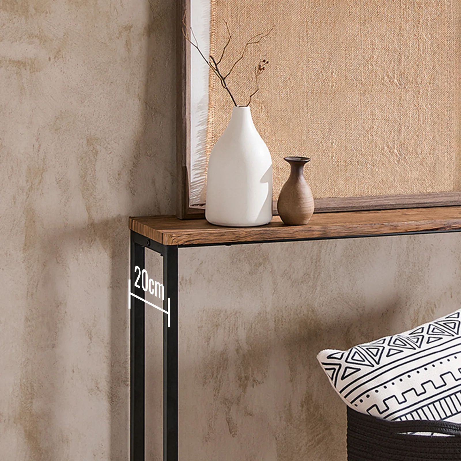 SoBuy FSB19 vintage consoles table metal hallway table narrow decoration table sideboard side table table