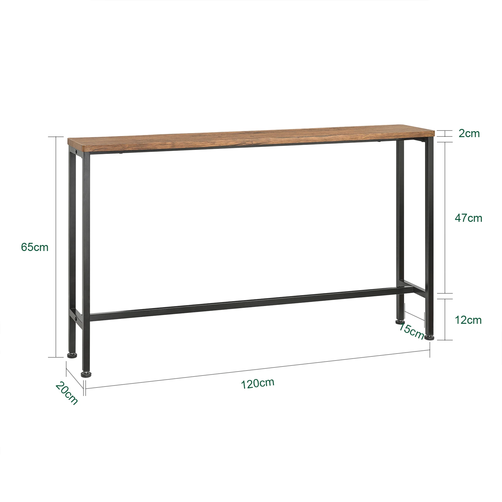 SoBuy FSB19 vintage consoles table metal hallway table narrow decoration table sideboard side table table