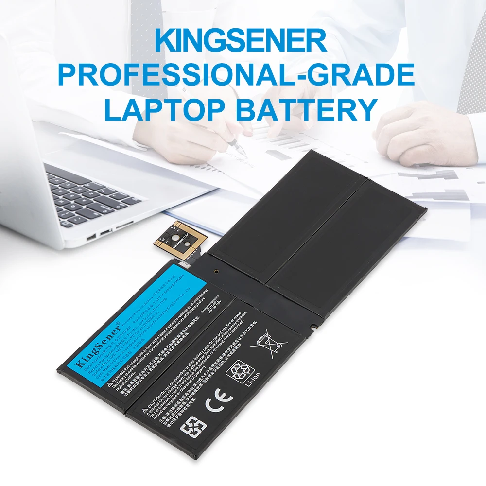 KingSener DYNM02 G3HTA038H Laptop Battery For Microsoft Surface Pro 5 1796,Pro 6 1807 1809 12.3'' Series Tablet 7.57V 5940mAh