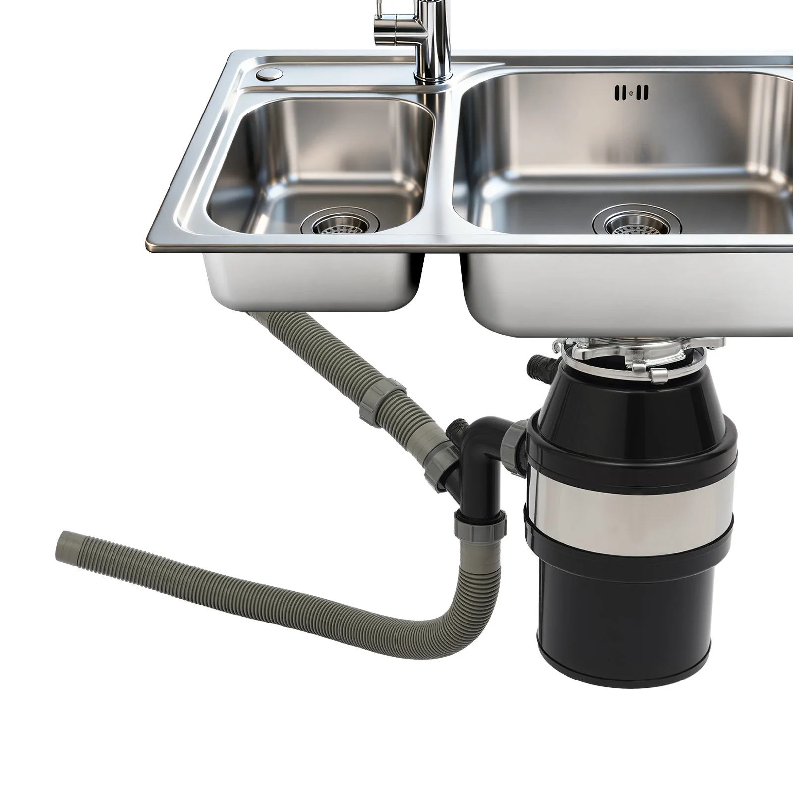 Kitchen Garbage Disposal 560W Stainless Steel Waste Disposer Food Crusher for Residue Processor Home Kitchen