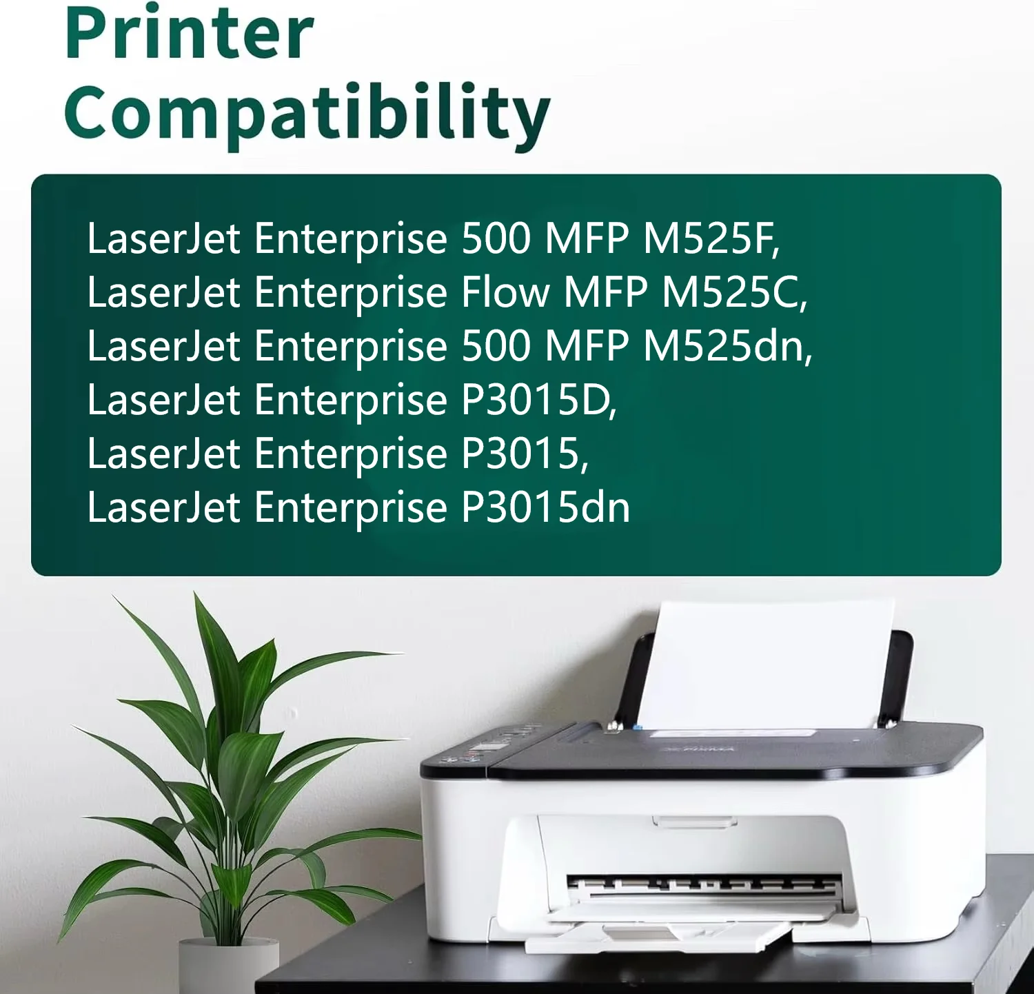 Jhaan 55A 55X Toner Compatible with HP 55A CE255A CE255X Toner Laserjet Enterprise P3015 P3015DN P3015D Pro 500 MFP M521DN