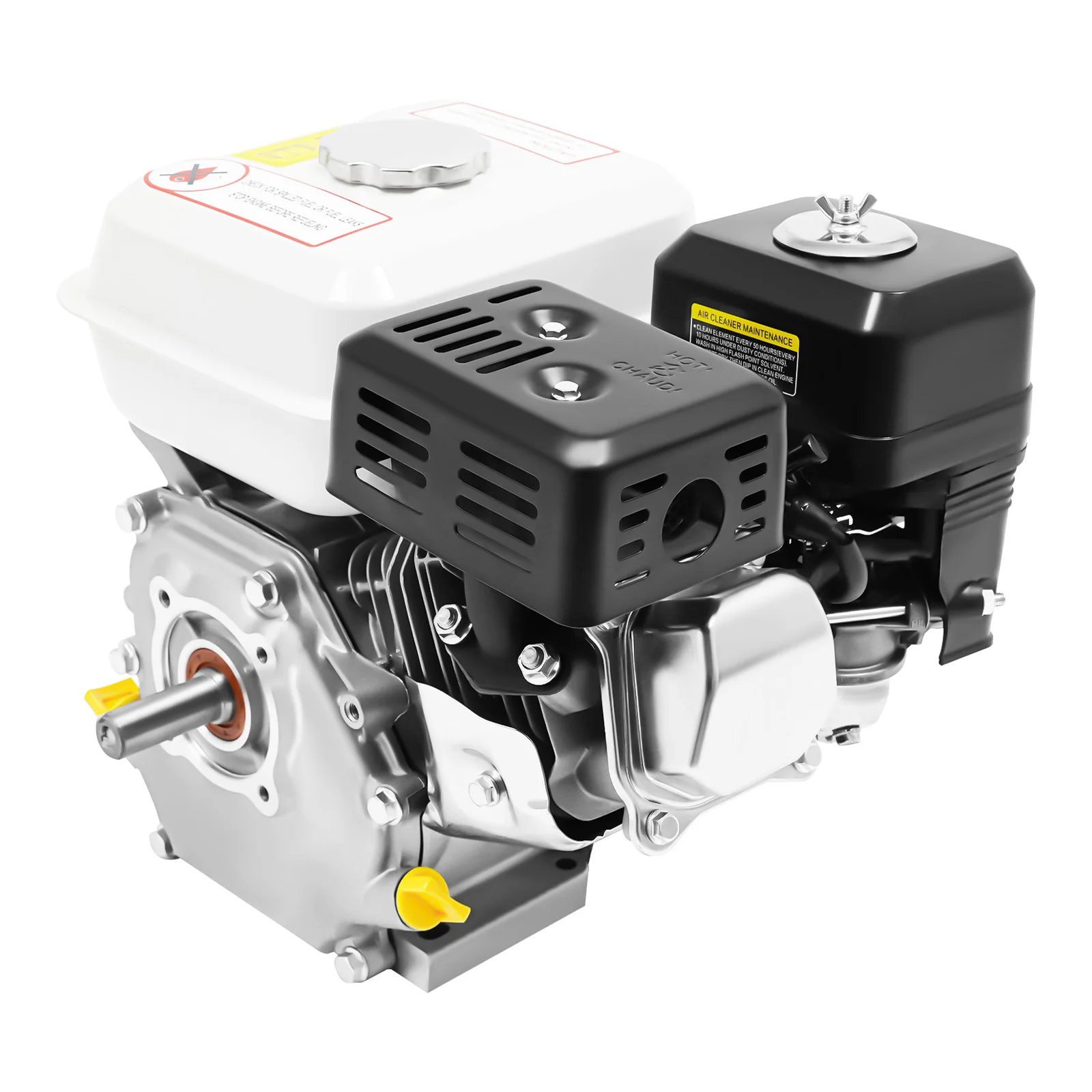 7.5HP 212CC OHV 4-Stroke Gasoline Engine 3600RPM, 20mm Crankshaft Recoil Start Air Cooled Petrol Engine for Go Kart Water Pump
