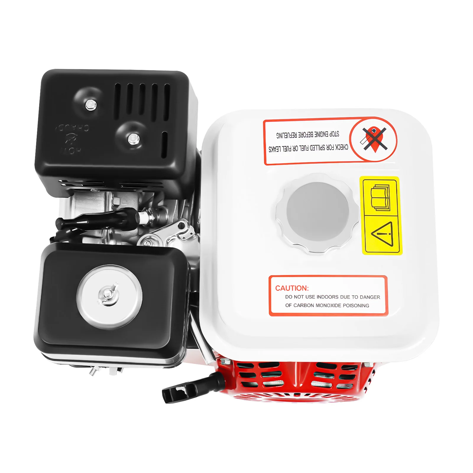 7.5HP 212CC OHV 4-Stroke Gasoline Engine 3600RPM, 20mm Crankshaft Recoil Start Air Cooled Petrol Engine for Go Kart Water Pump