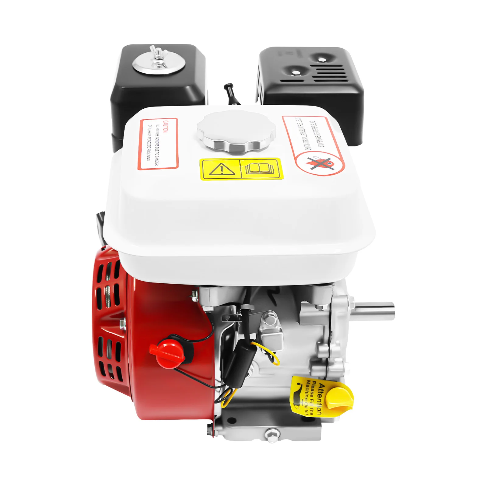 7.5HP 212CC OHV 4-Stroke Gasoline Engine 3600RPM, 20mm Crankshaft Recoil Start Air Cooled Petrol Engine for Go Kart Water Pump