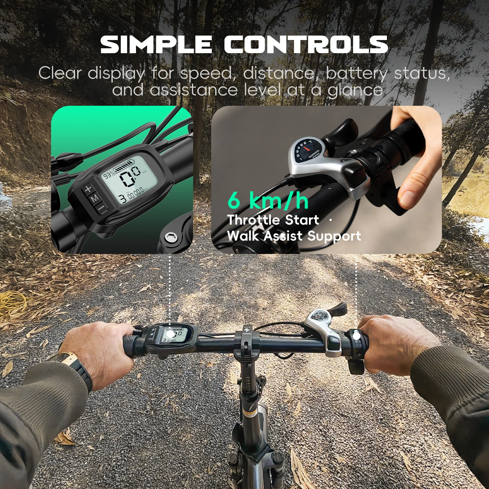 Fafrees Folding Electric Bicycle Adults 20 Inch Fat Tire City E-bike with 36V 18Ah Removable Battery 90km Range