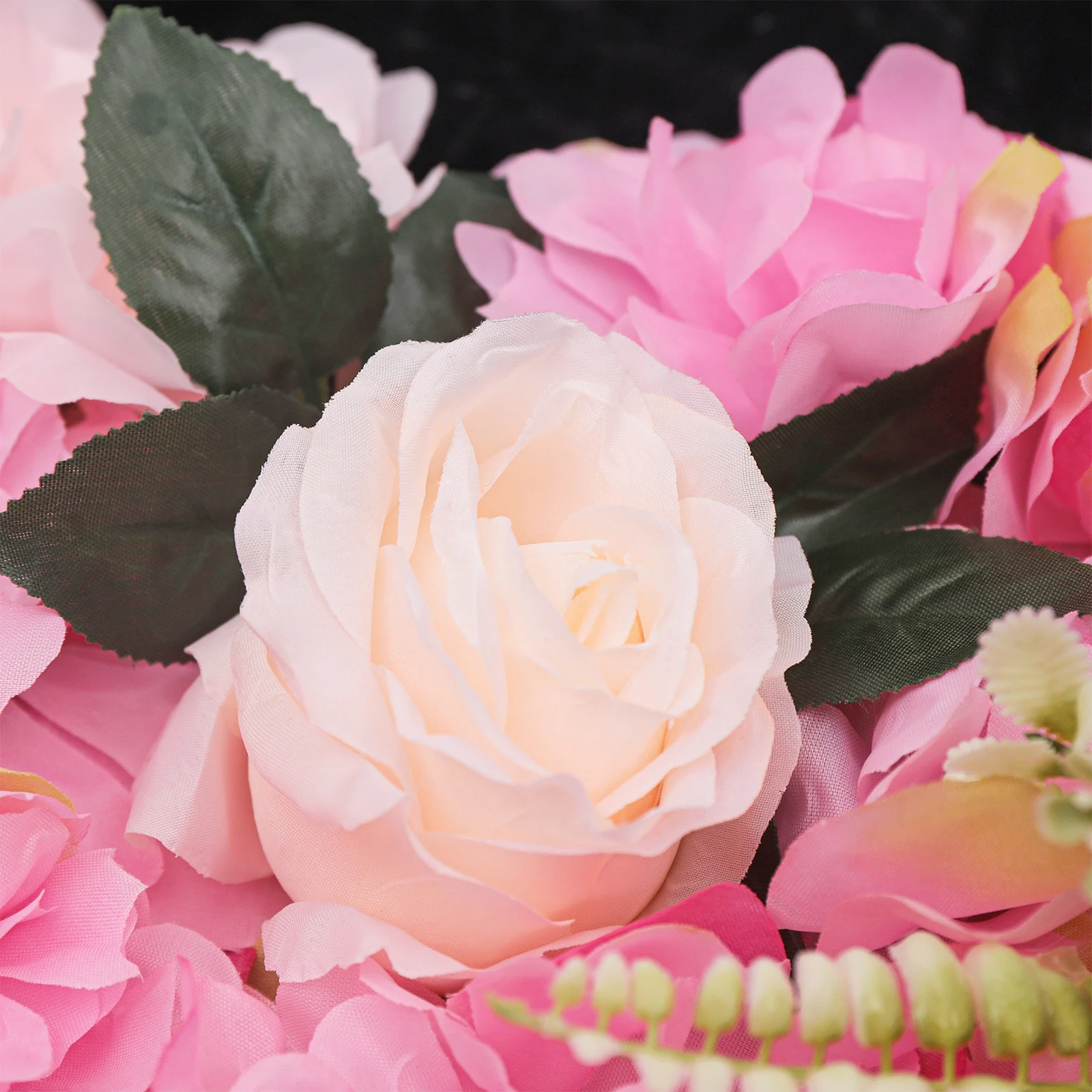 12 Pcs Flower Wall Panels Pink Wall Backdrop Panels Wedding Decor Set 60X40Cm Artificial Rose & Dahlia Flower Wall Panels