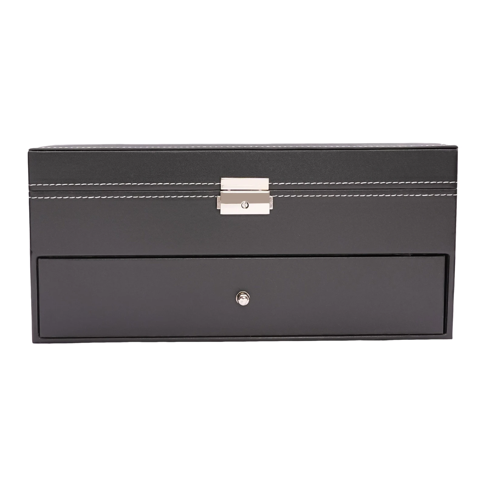 Watch Box, Display Watch and Sunglasses Jewellery Box, 6 Watch Box Jewellery Case and 9 Slots Sunglasses Organiser, Glasses Case