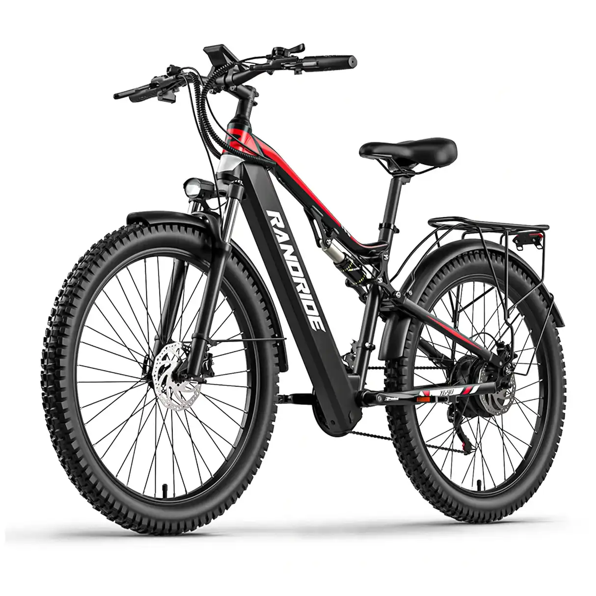 RANDRIDE YG90B Electric Bike 1000W Motor 45km/h Max Speed 48V17Ah Removable Battery 80-90KM Max Range 27.5*2.4'' CST Tires 120km