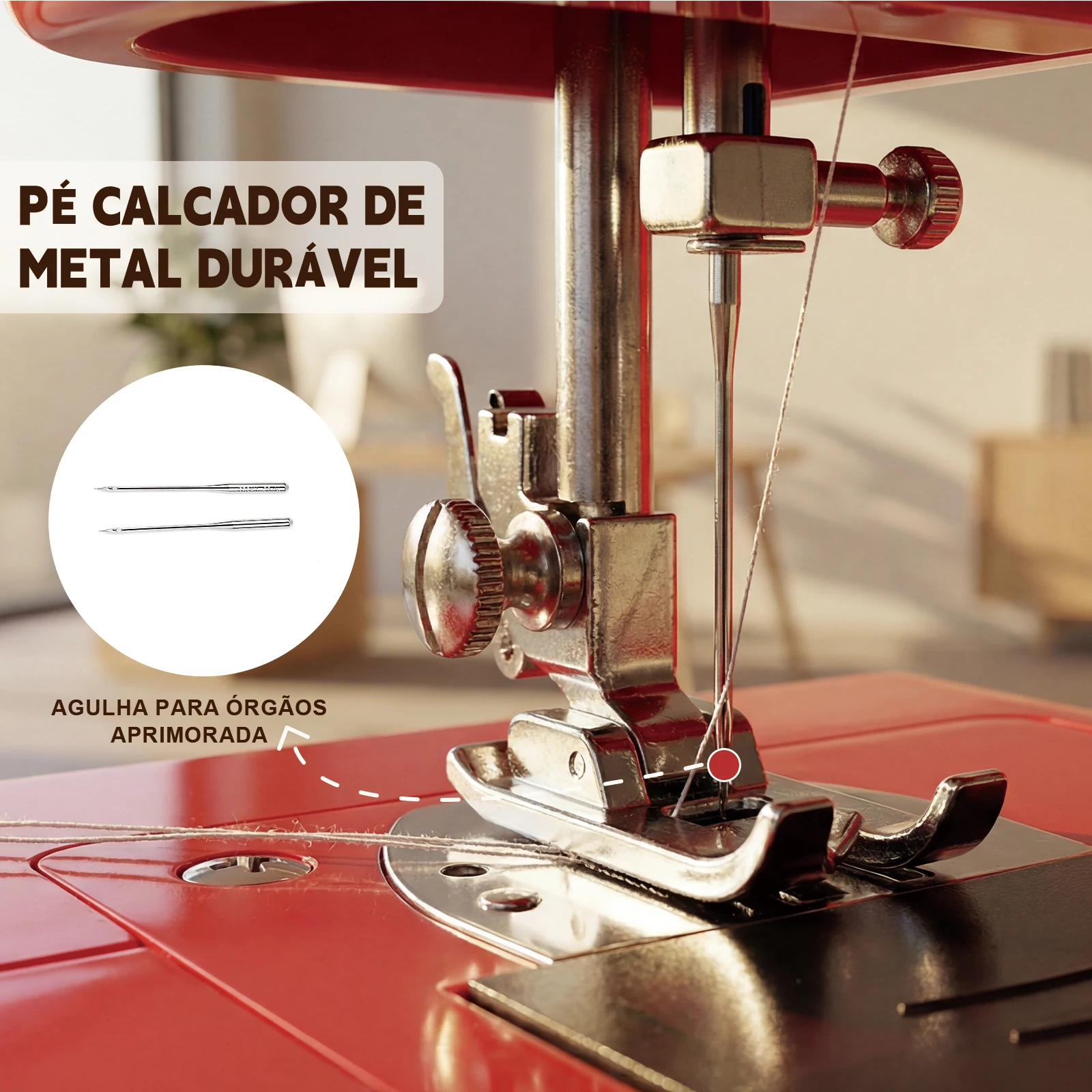 Mini Electric Sewing Machine Multifunctional Home 16 Stitches Double Needle Sewing Machine Spacious Workspace & Beginner-Friendly Design EU