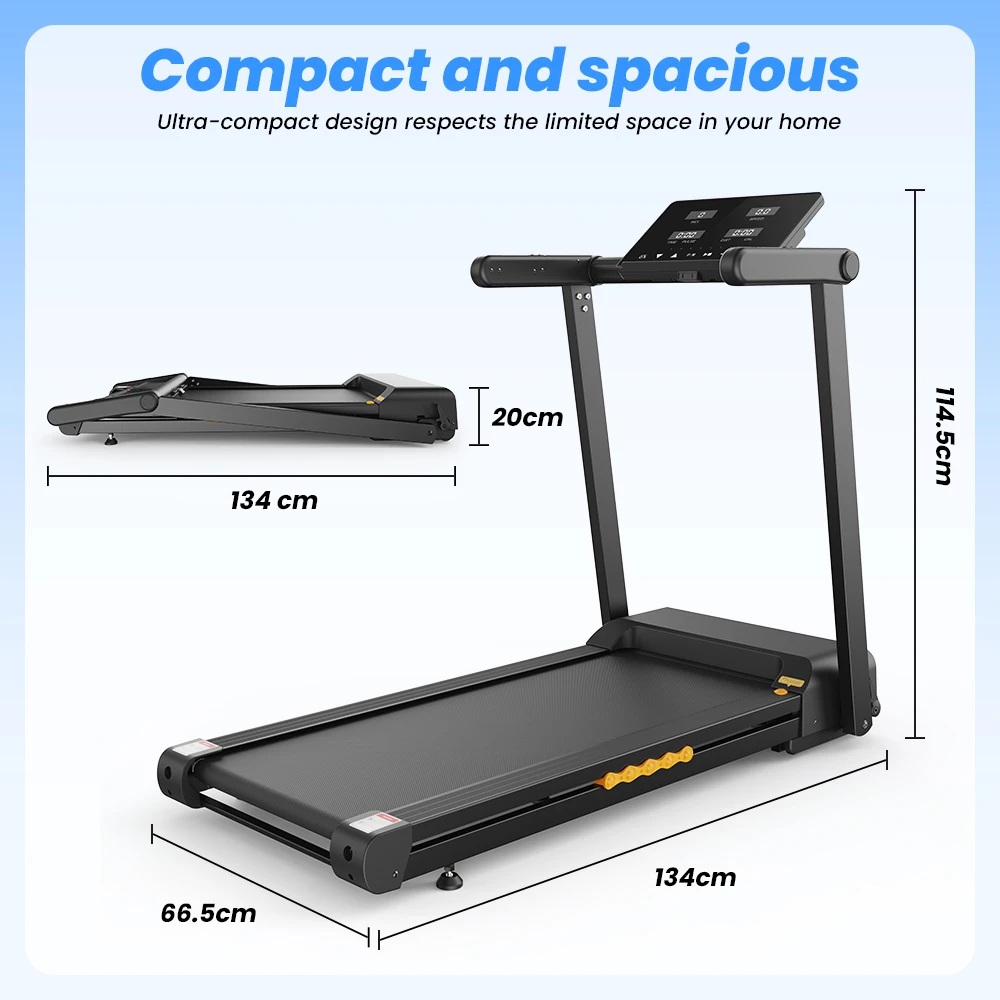 Formill FT60 Treadmill Automatic Incline 15% for Home Fitness Handrail Foldable Treadmill 3.5HP Silent Motor 1-14km/h Shock Absorption APP Control
