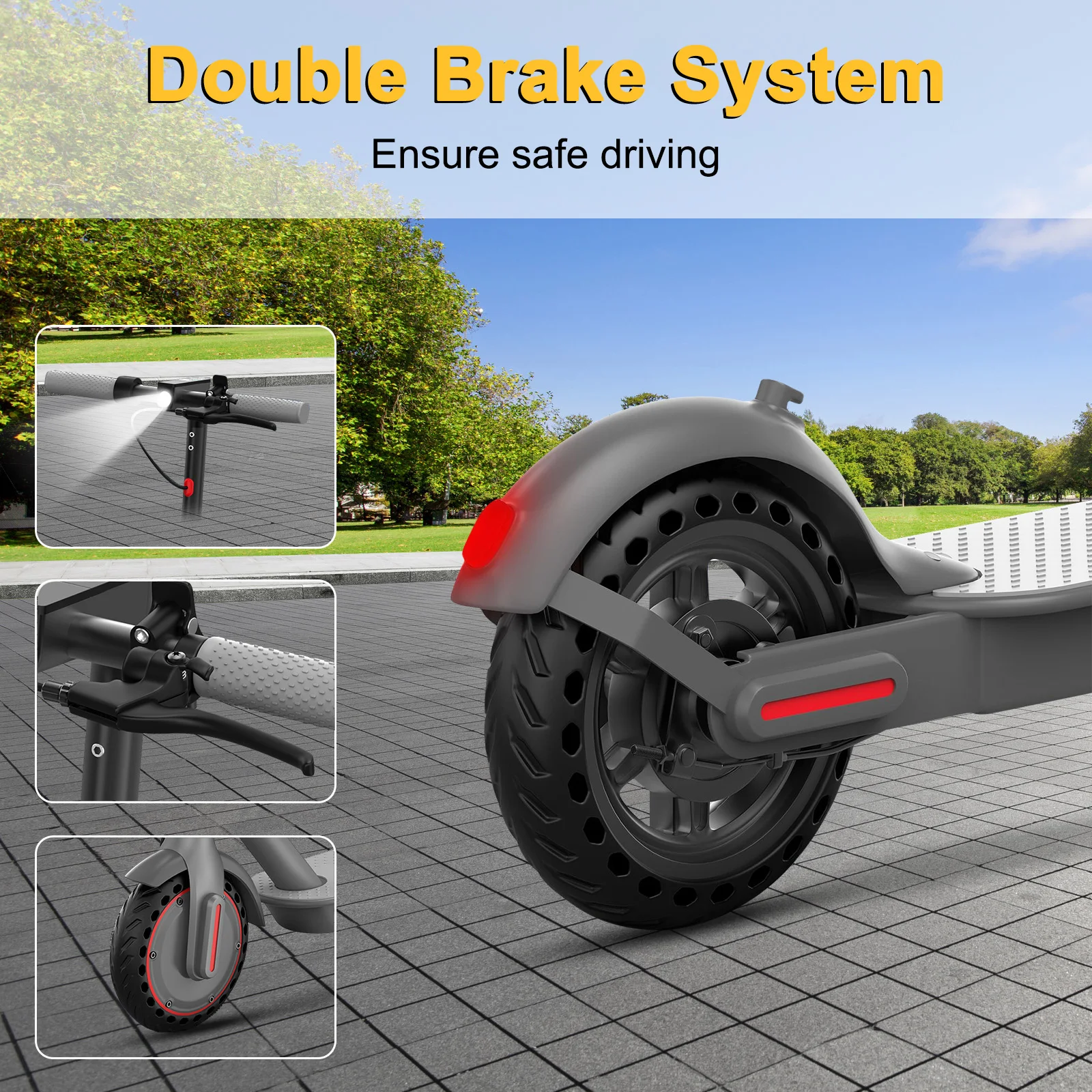 JUICEASE 2025 Solid Tire Electric Scooter 8.5/10 Inch 25/35KM Range Waterproof Escooter Remarkable Max Speed Scooter Electric