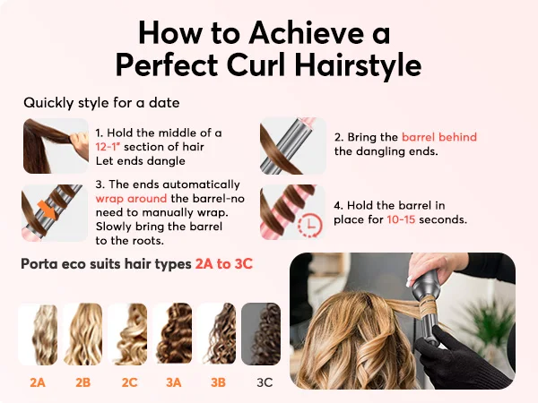 Bopcal 5 In 1 Hair Dryer Hot Air Comb Electric Hair Curling Iron 1200W High Speed Blower Multifunctional Styling Tools Hairdryer