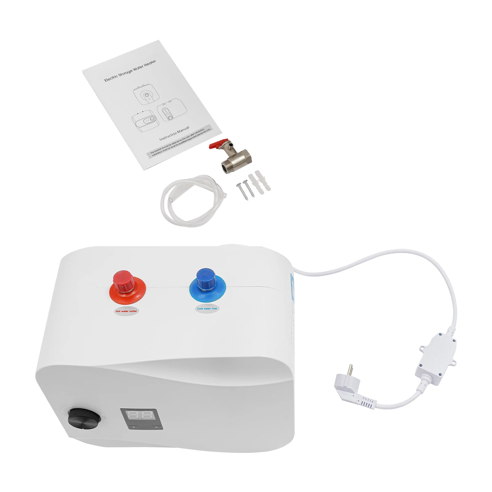 6/8L Water Heater, 1500W Water Heater, Electric Mini Tank Water Heater, Bathroom Kitchen Instant Electric Water Heater