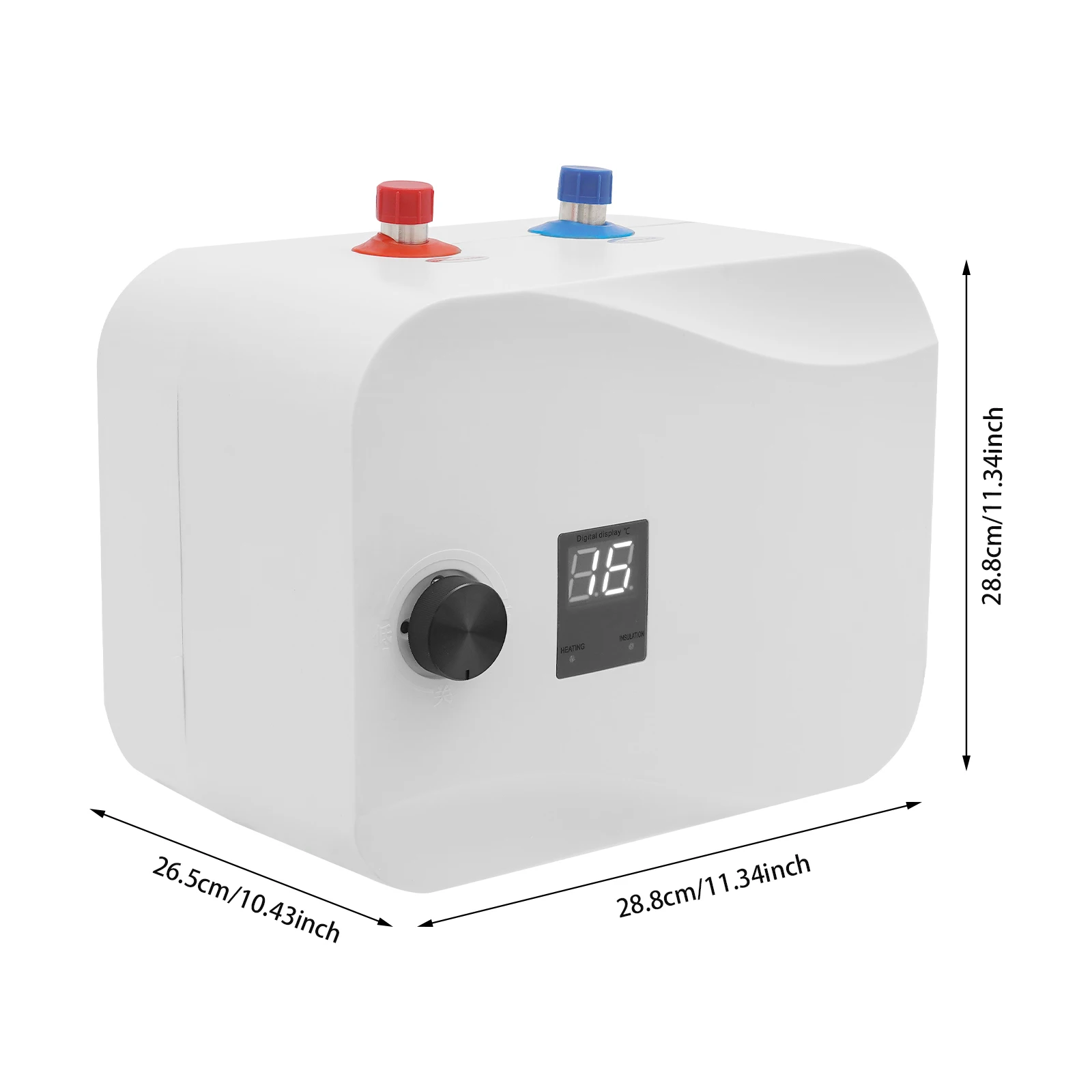 6/8L Water Heater, 1500W Water Heater, Electric Mini Tank Water Heater, Bathroom Kitchen Instant Electric Water Heater