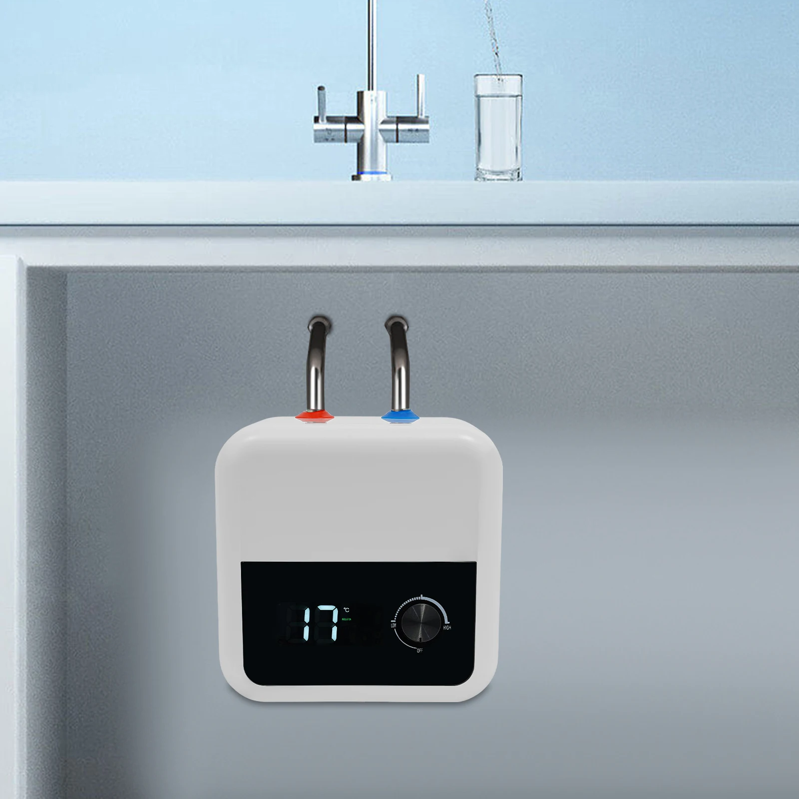 6/8L Water Heater, 1500W Water Heater, Electric Mini Tank Water Heater, Bathroom Kitchen Instant Electric Water Heater