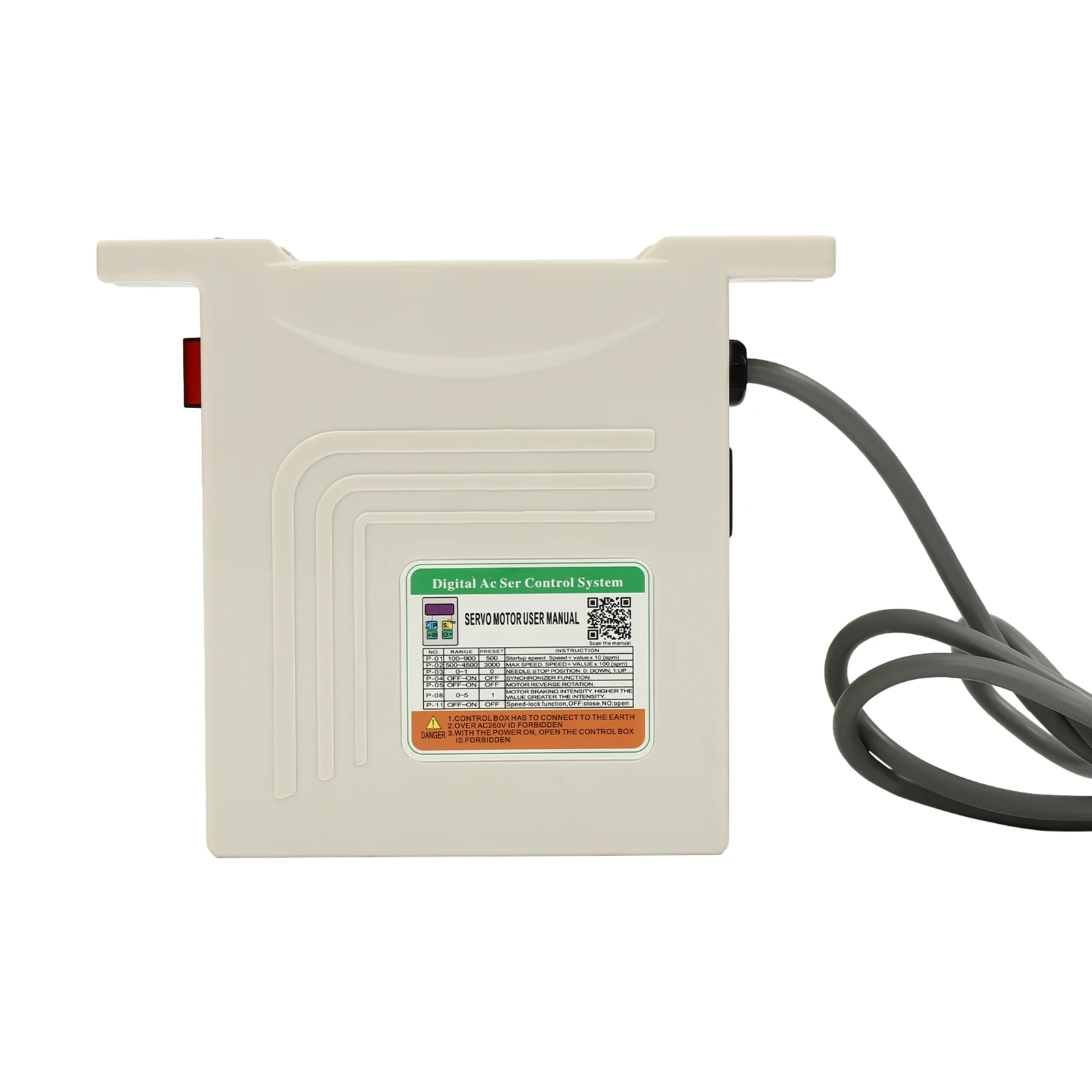 Sewing Machine Motor Sewing Machine Servo Motor 600W/28x10.5x20cm Electric Brushless Split Motor for Industrial Sewing Machine