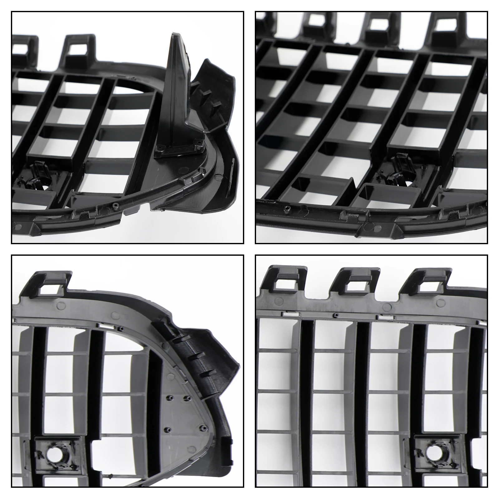 GT Style Front Bumper Grille Fit for Mercedes Benz A-Class W177 2019-2023 Black