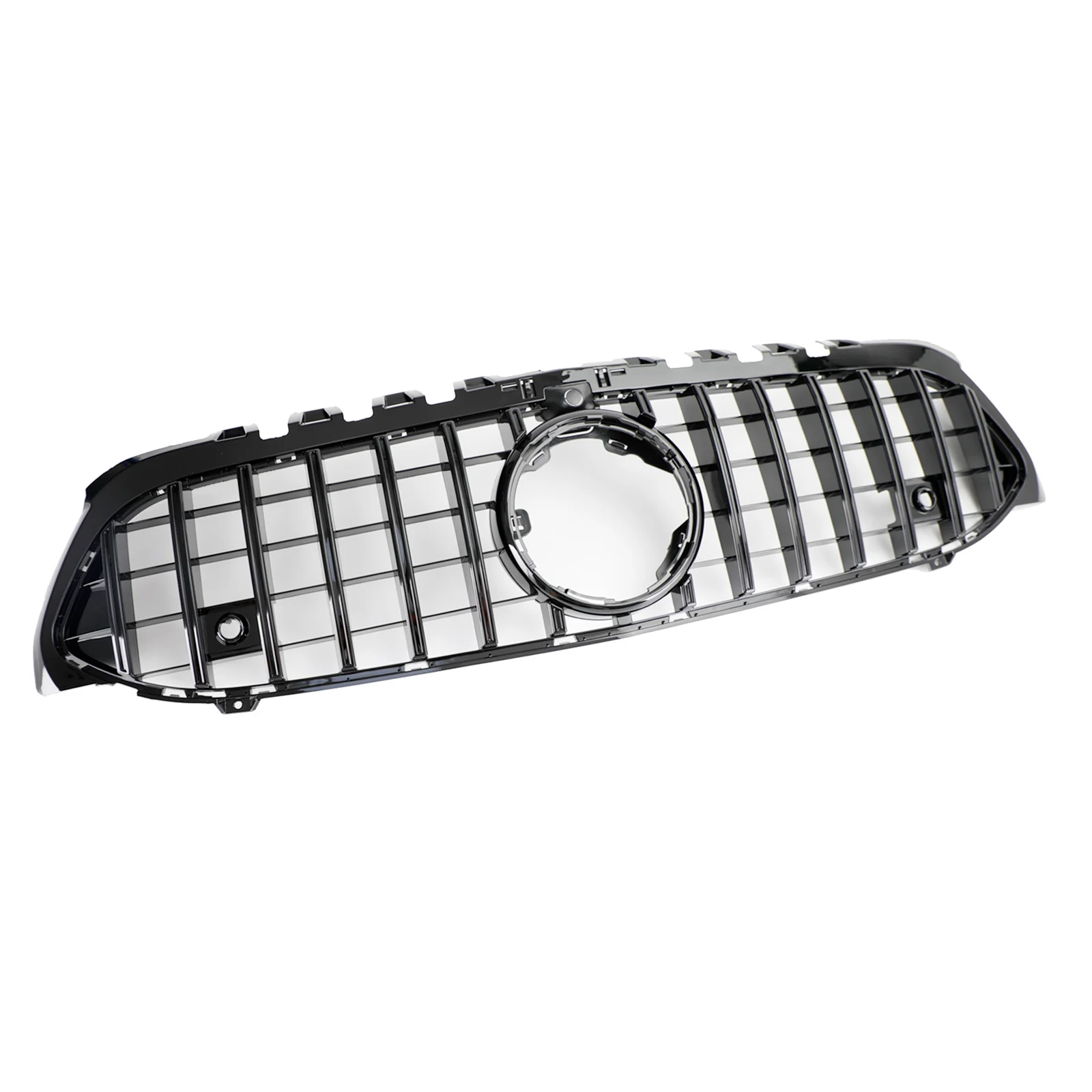 GT Style Front Bumper Grille Fit for Mercedes Benz A-Class W177 2019-2023 Black
