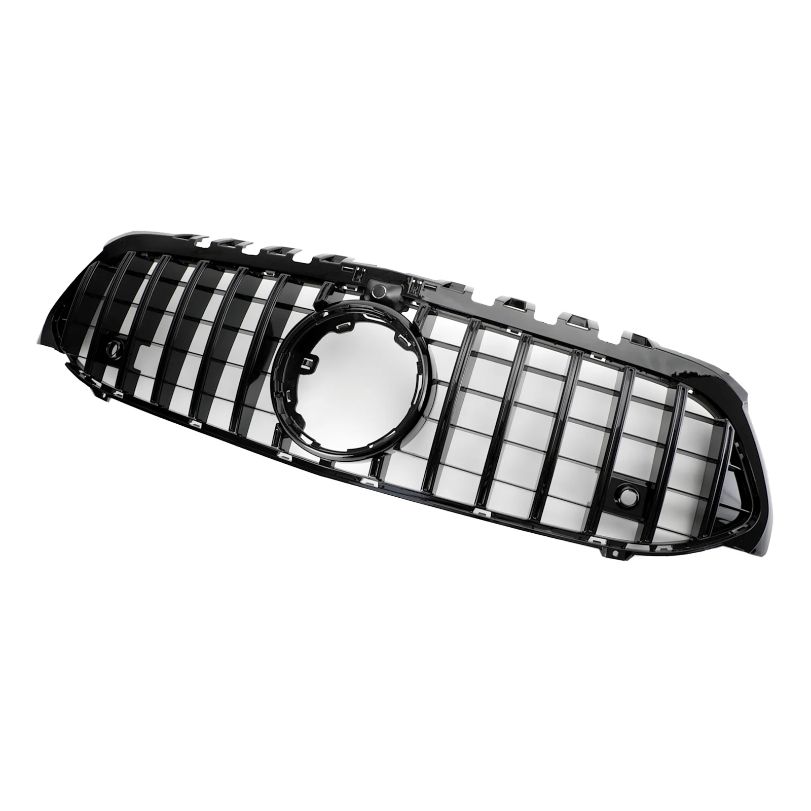 GT Style Front Bumper Grille Fit for Mercedes Benz A-Class W177 2019-2023 Black