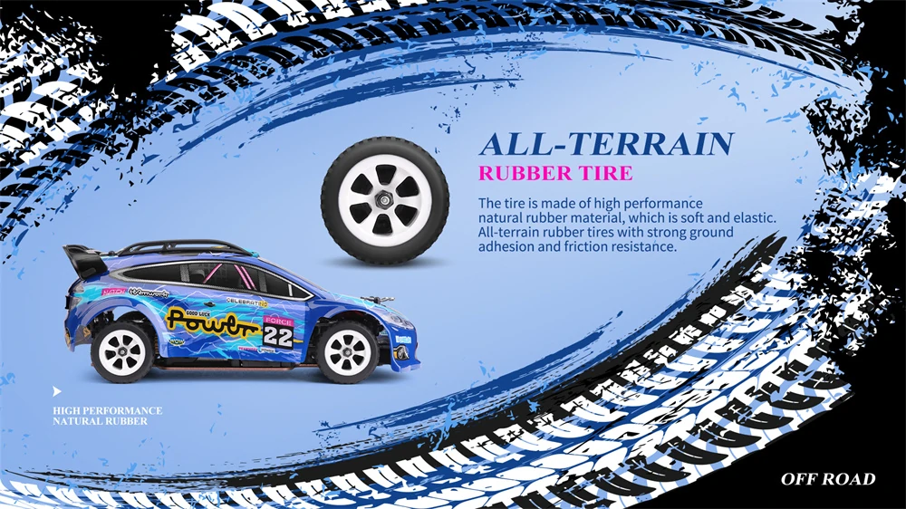 Brushed RTR RC Car Wltoys 284010 1/28 2.4G 4WD Drift LED Lights 30m/h High Speed Full Proportional Vehicle Models Toy