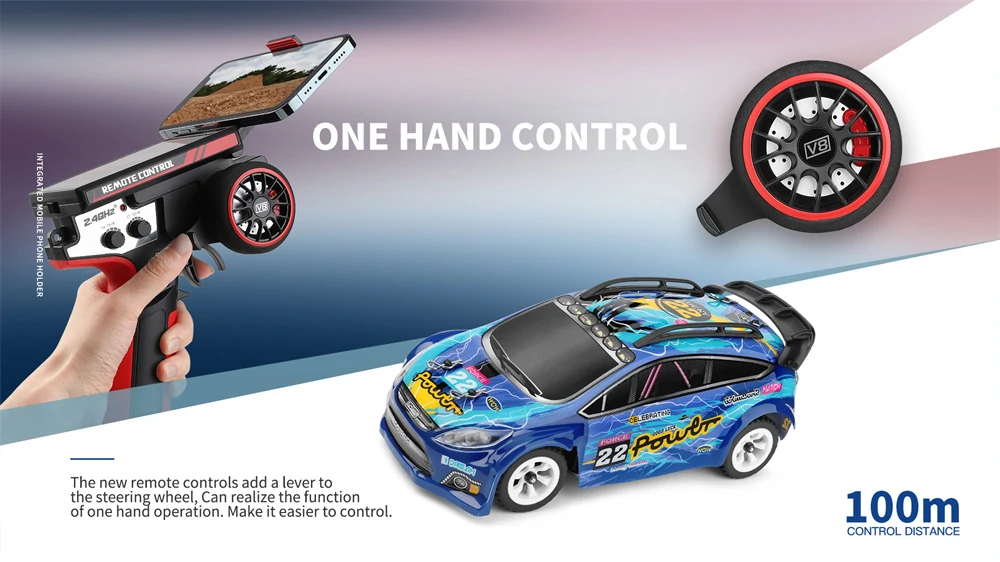 Brushed RTR RC Car Wltoys 284010 1/28 2.4G 4WD Drift LED Lights 30m/h High Speed Full Proportional Vehicle Models Toy