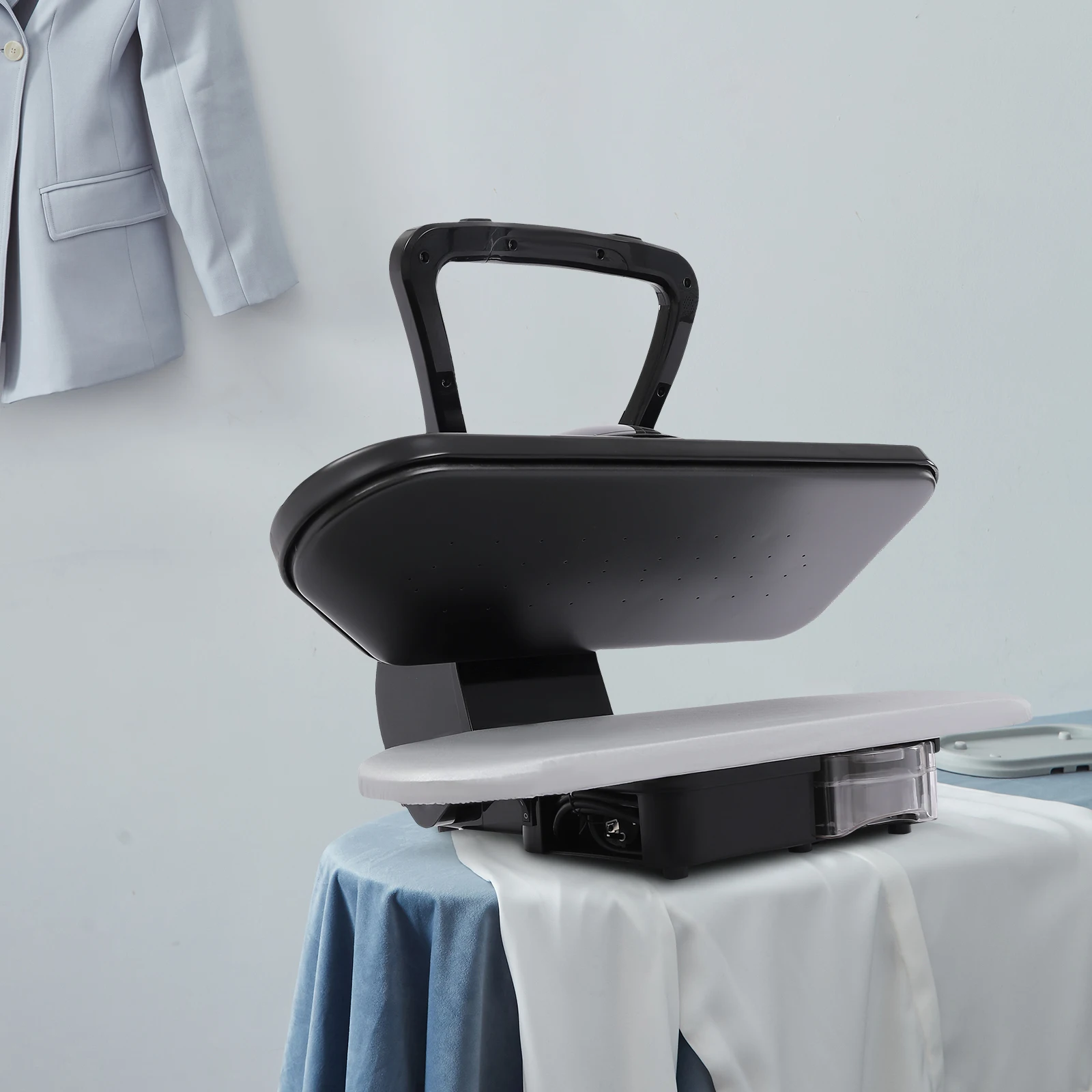 1600W Large Steam Iron Press 68cm with LED Touch Screen Digital Steam Press with Multiple Fabric Settings w/Removable Water Tank