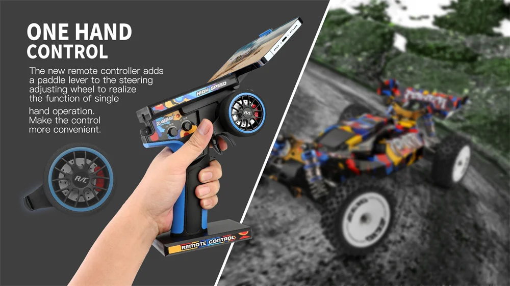 Wltoys 124007 1/12 2.4G 4WD Brushless RC Car 75km/h Off-Road Speed Racing Vehicles Models RTR Toys