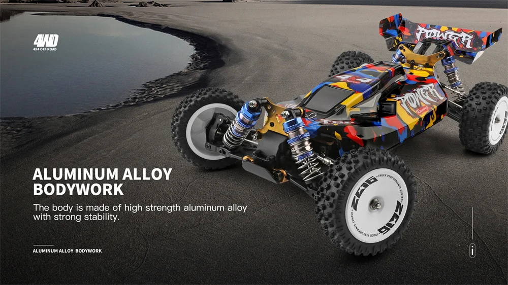 Wltoys 124007 1/12 2.4G 4WD Brushless RC Car 75km/h Off-Road Speed Racing Vehicles Models RTR Toys